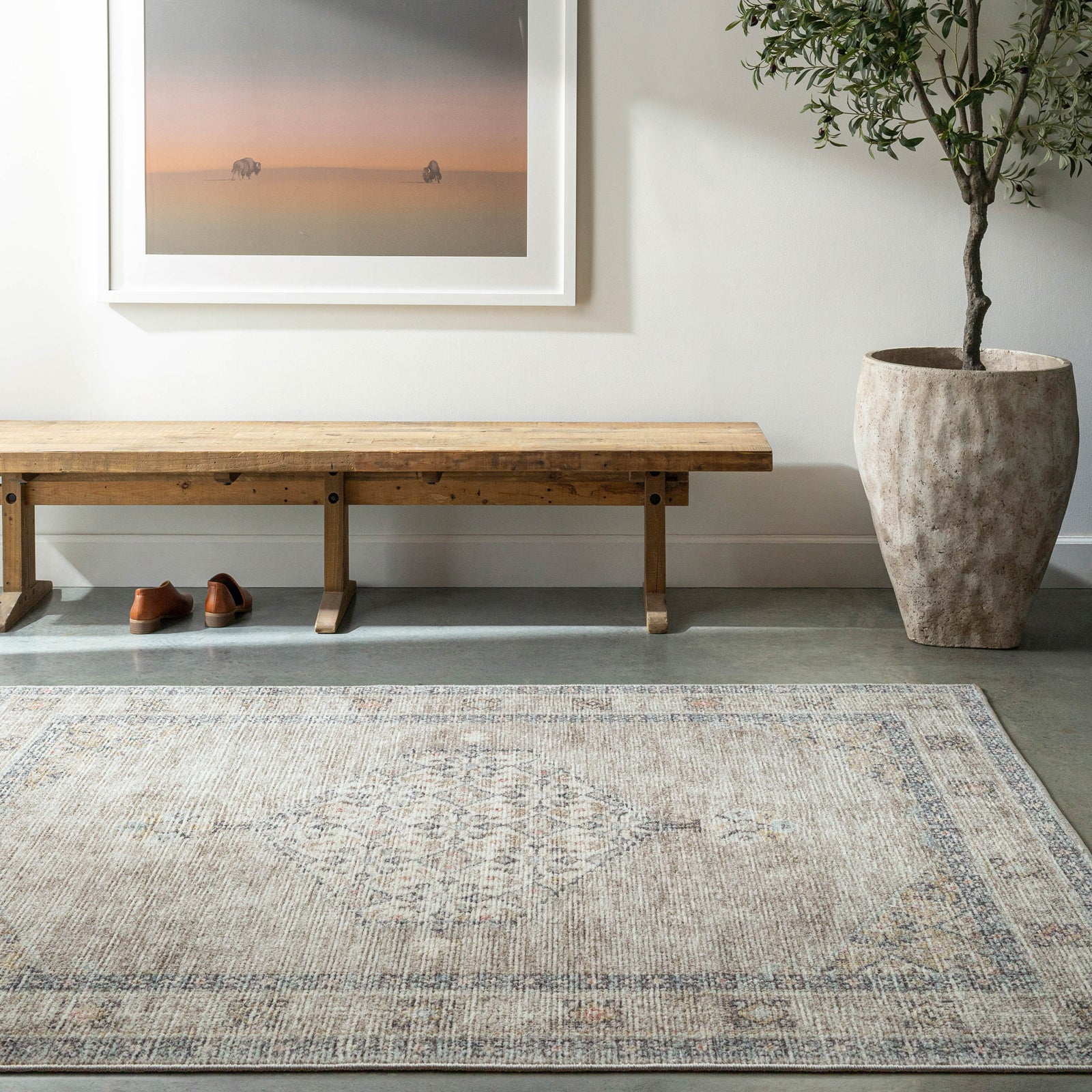 SIMRAN Oriental Vintage Area Rug