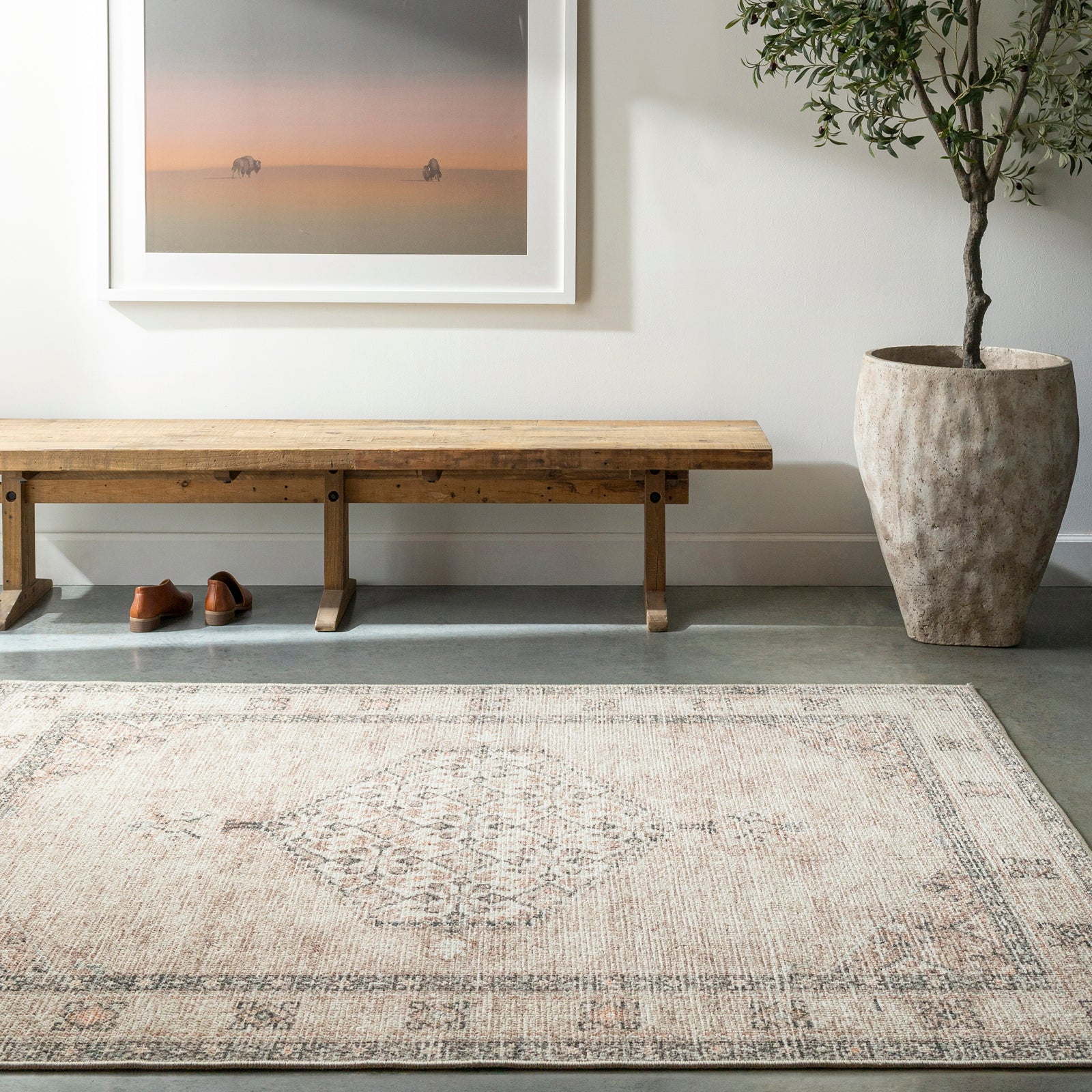 SIMRAN Oriental Vintage Area Rug