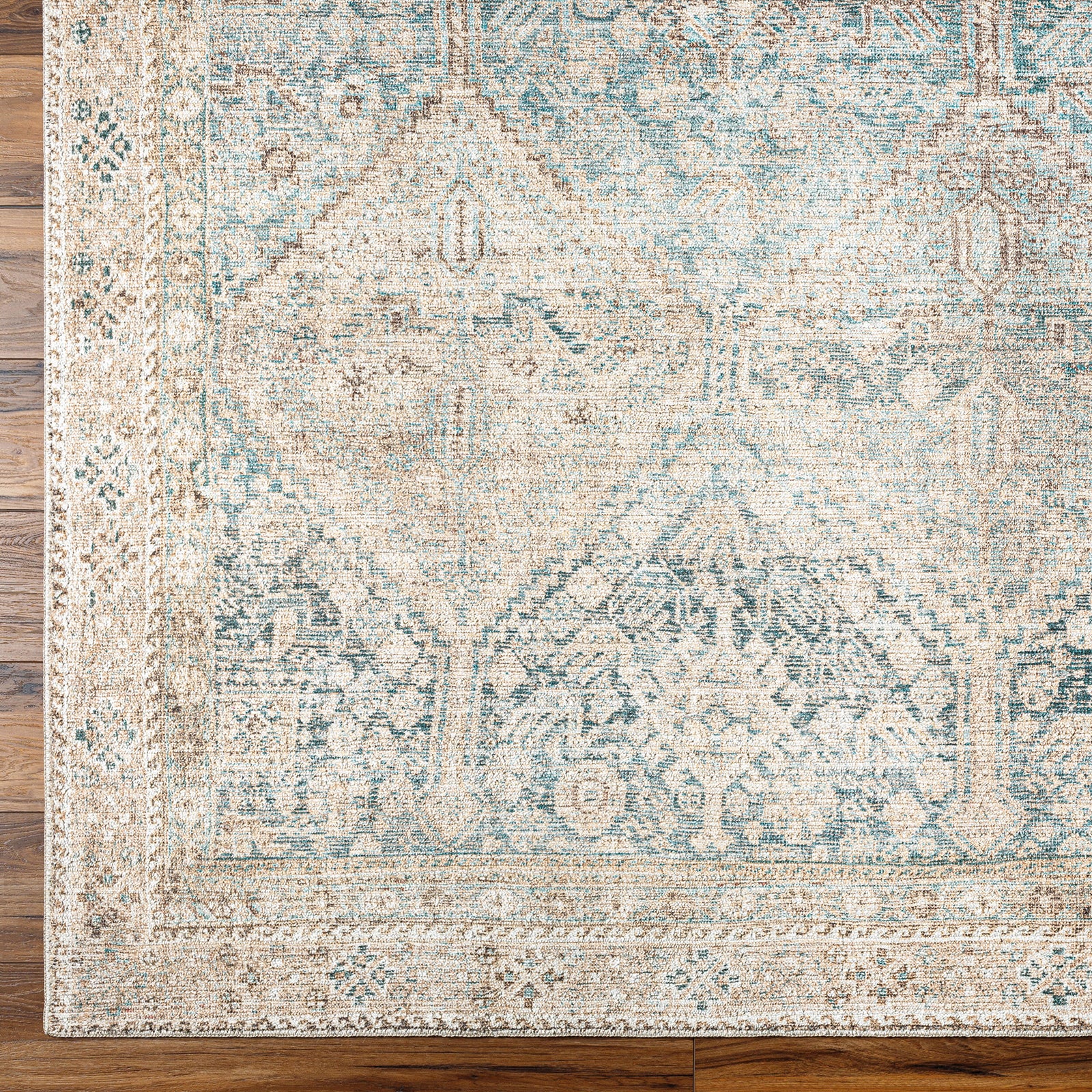 Becki Owens Marlene Vintage Green Beige Traditional Boho Living Rug