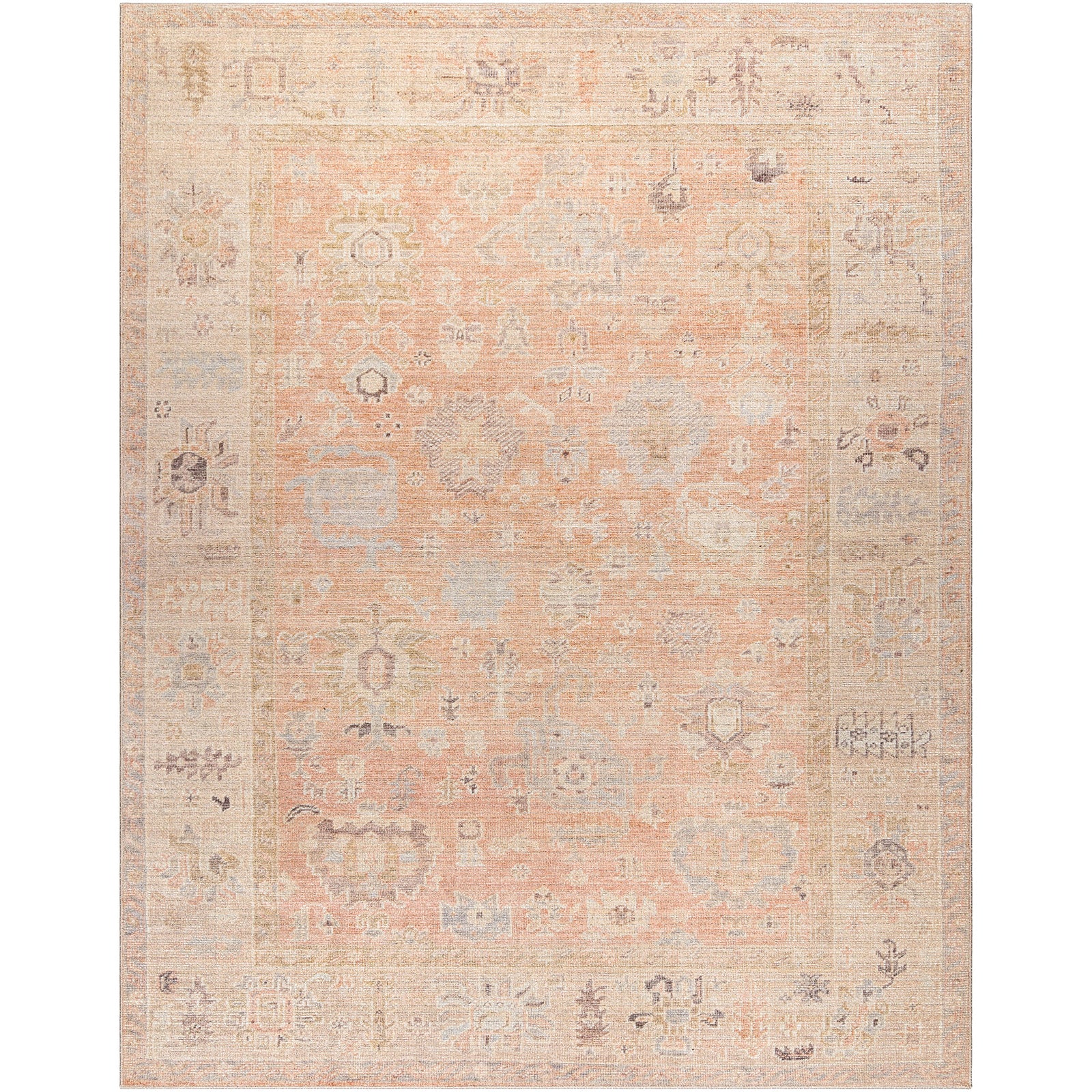Becki Owens Marlene Vintage Pink Brown Traditional Boho Living Rug
