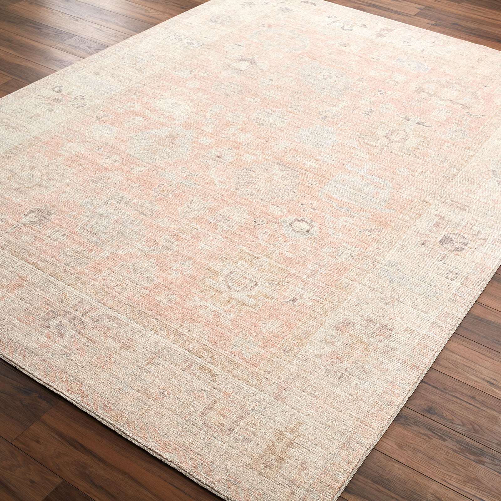 Becki Owens Marlene Vintage Pink Brown Traditional Boho Living Rug