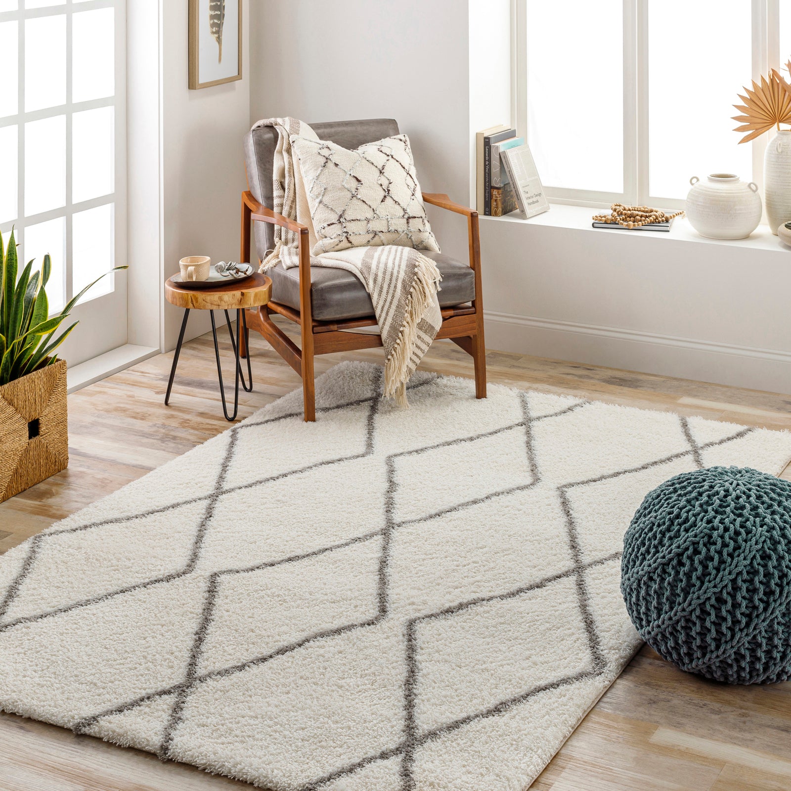 JUNO Boho Shaggy Area Rug
