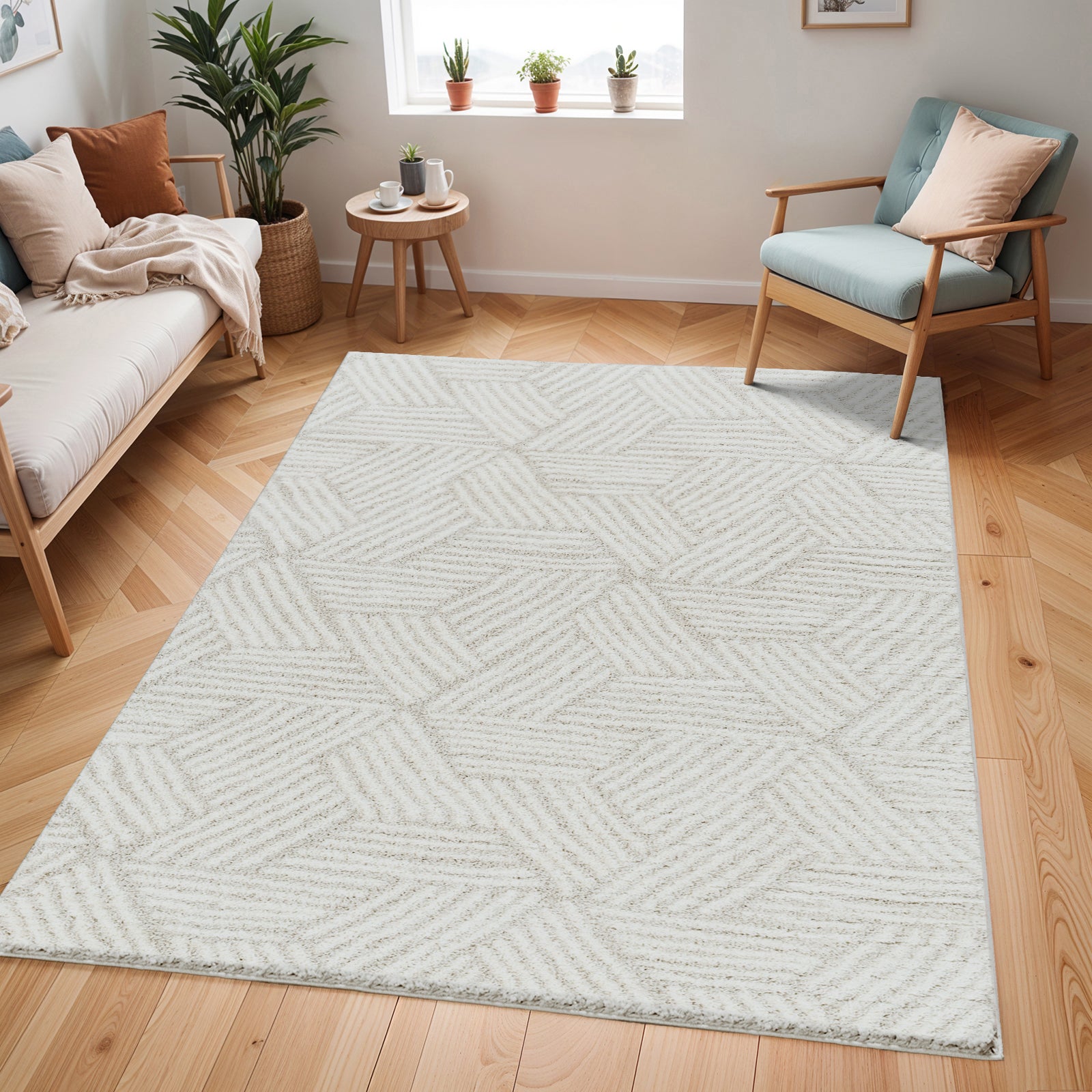 ALLIE Modern Shaggy Area Rug