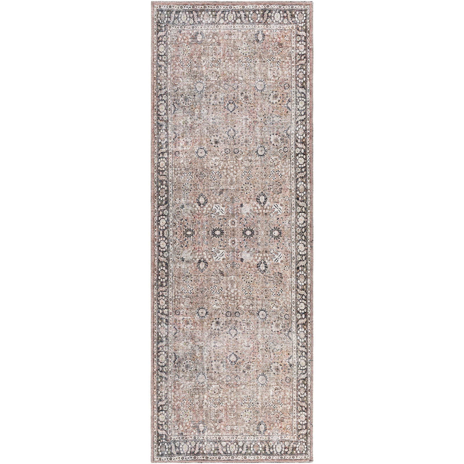 PEYTON Machine Washable Vintage Runner Rug