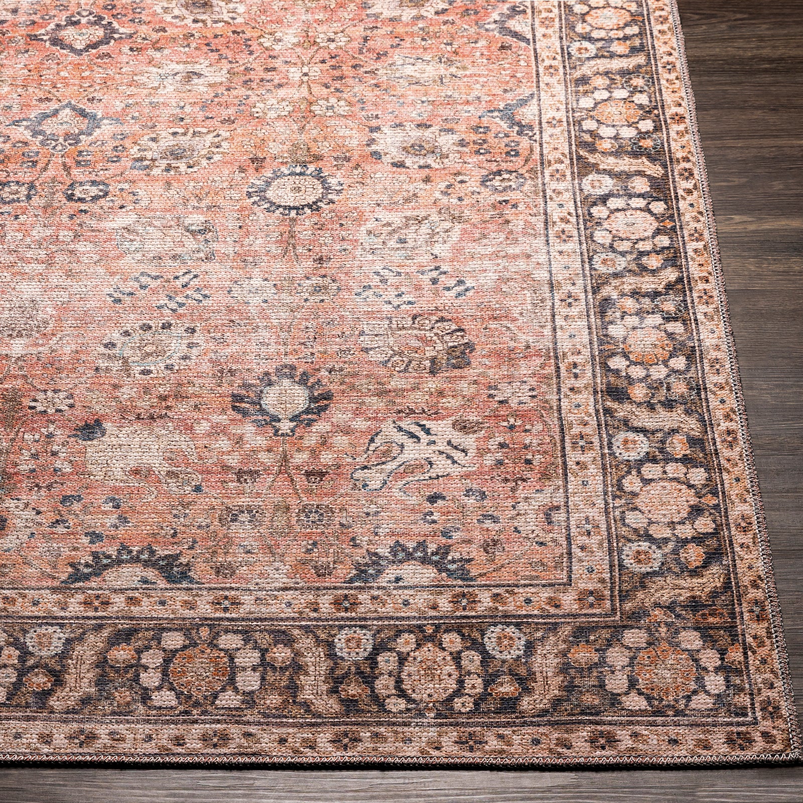 PEYTON Machine Washable Vintage Runner Rug