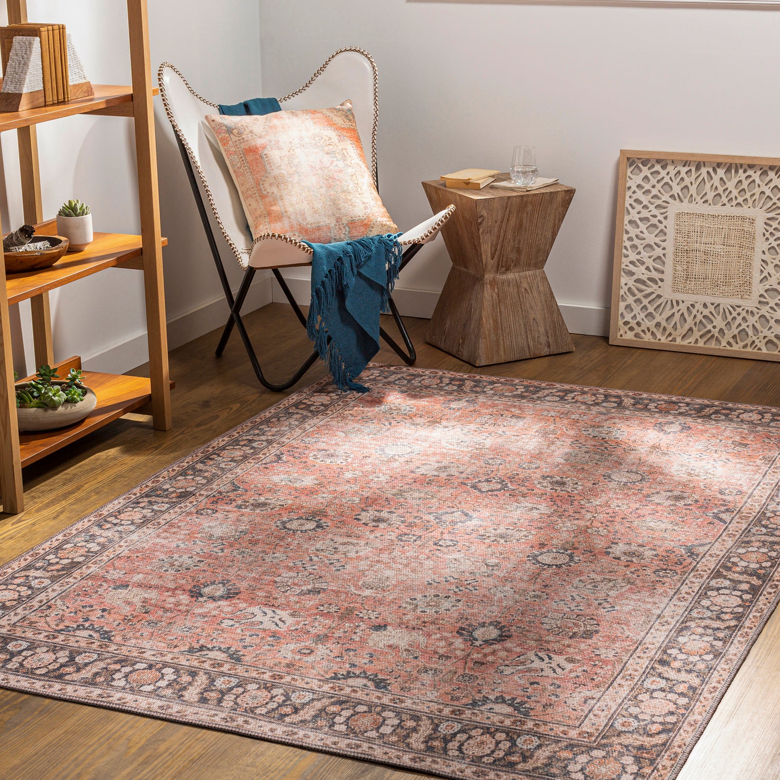 PEYTON Machine Washable Vintage Runner Rug