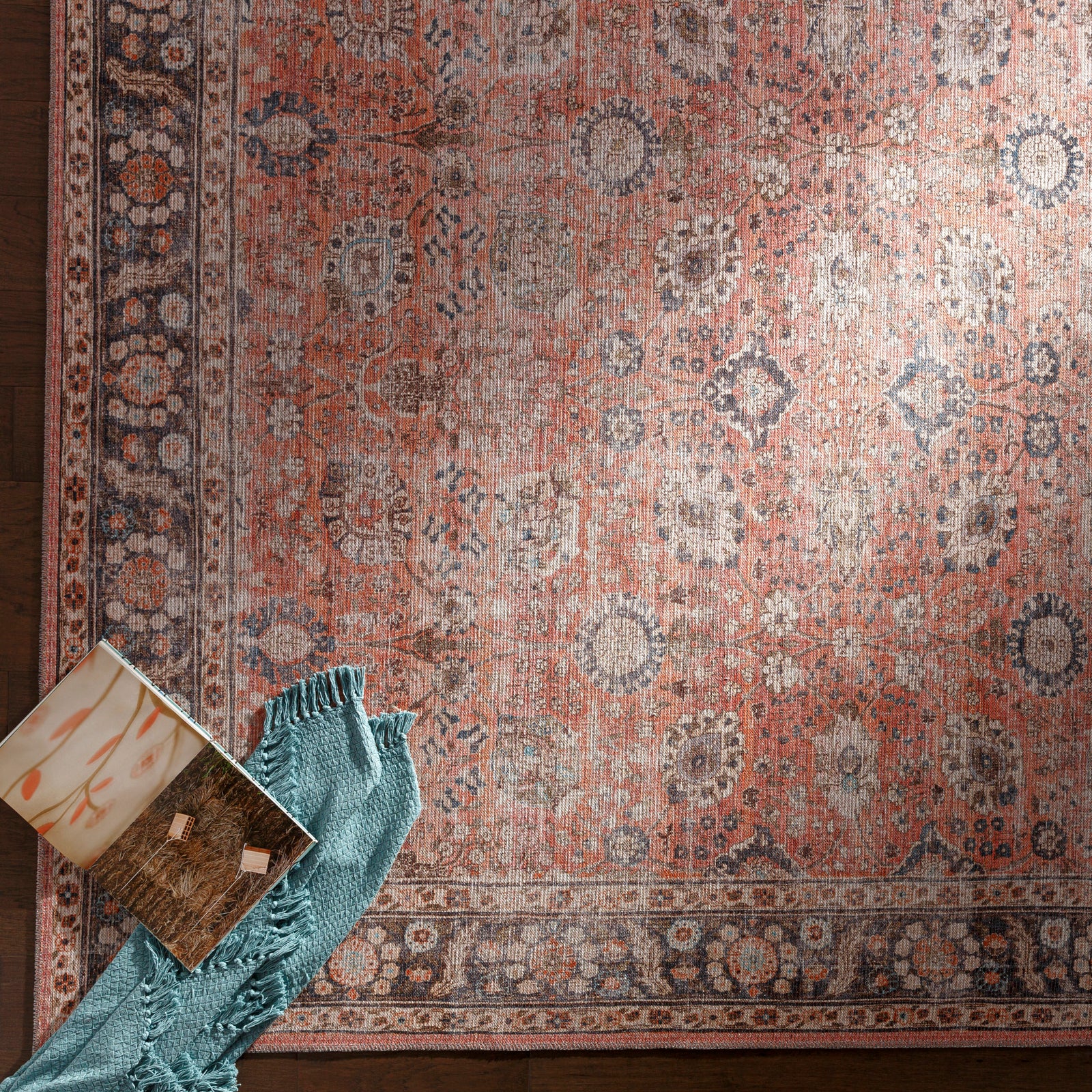 PEYTON Machine Washable Vintage Runner Rug