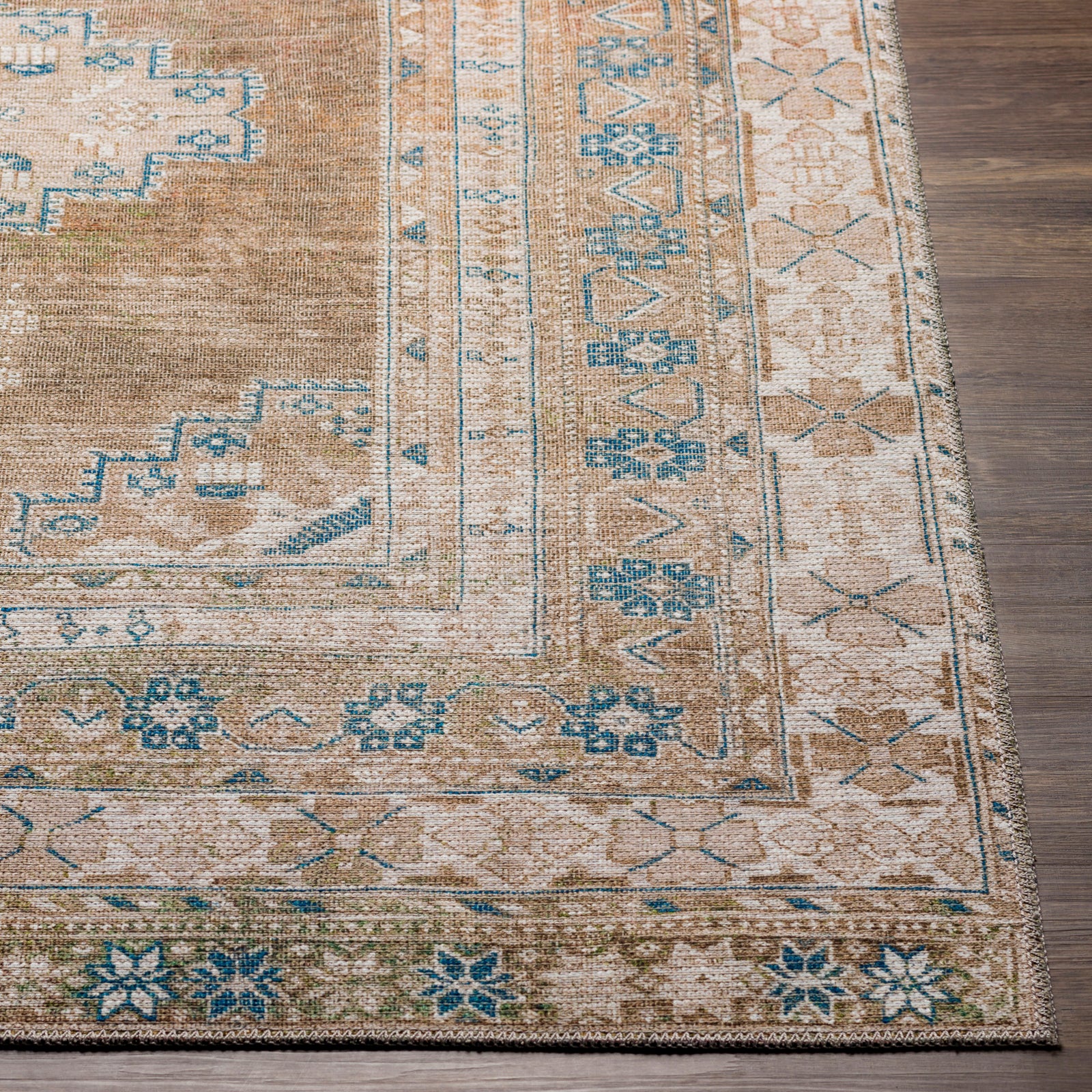 ATHENA Machine Washable Vintage Runner Rug