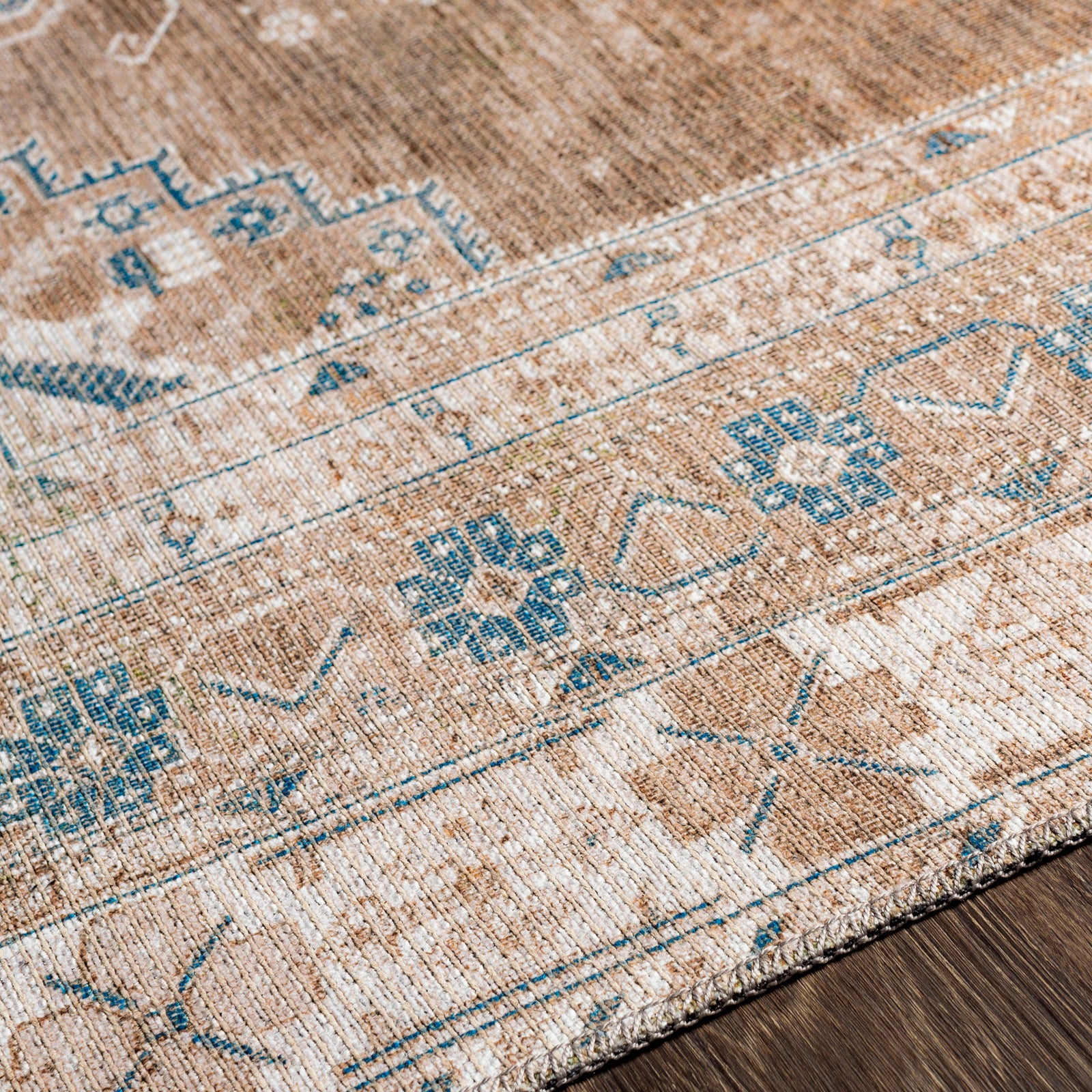 ATHENA Machine Washable Vintage Runner Rug
