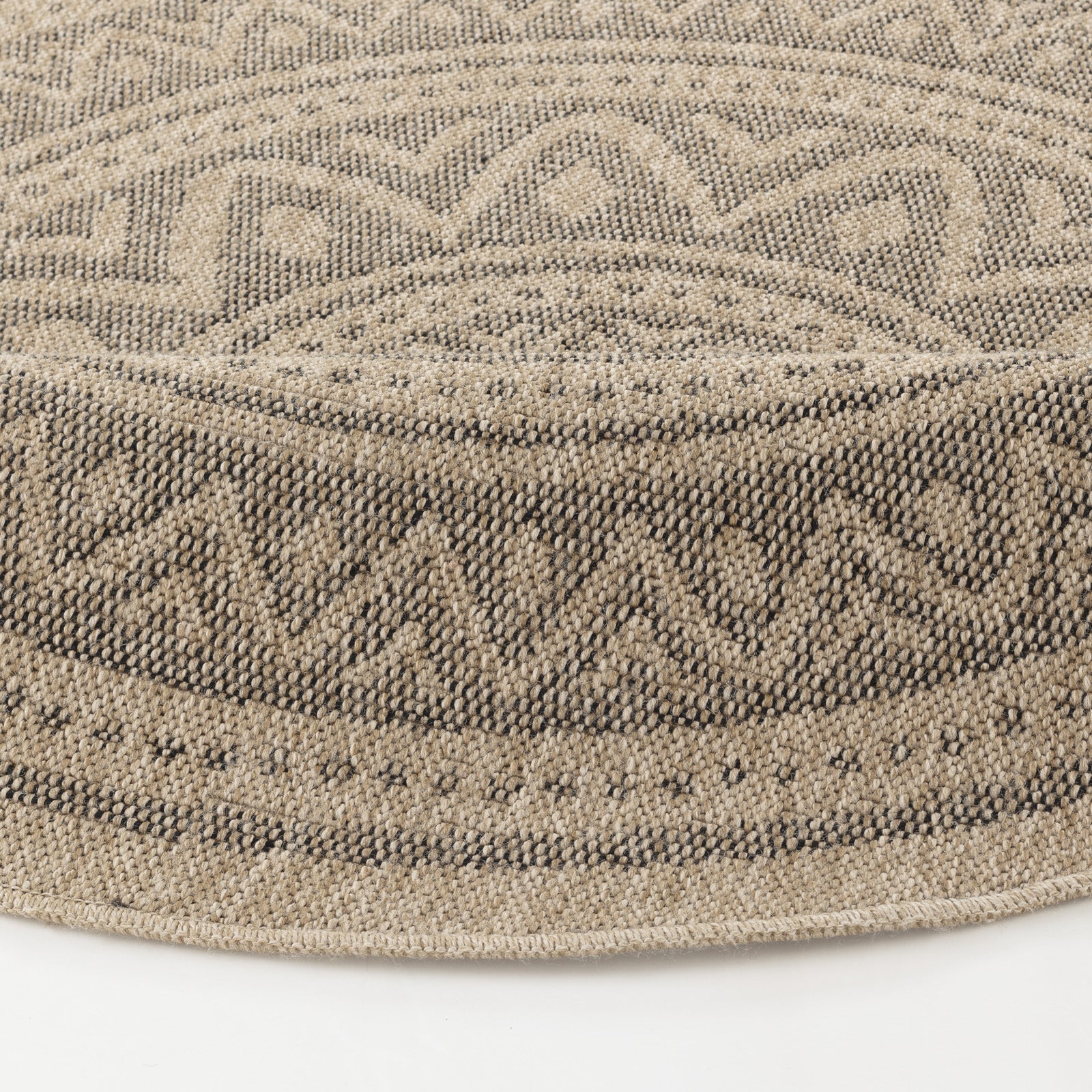 NOVA Round In- /Outdoor Jute-Look Rug