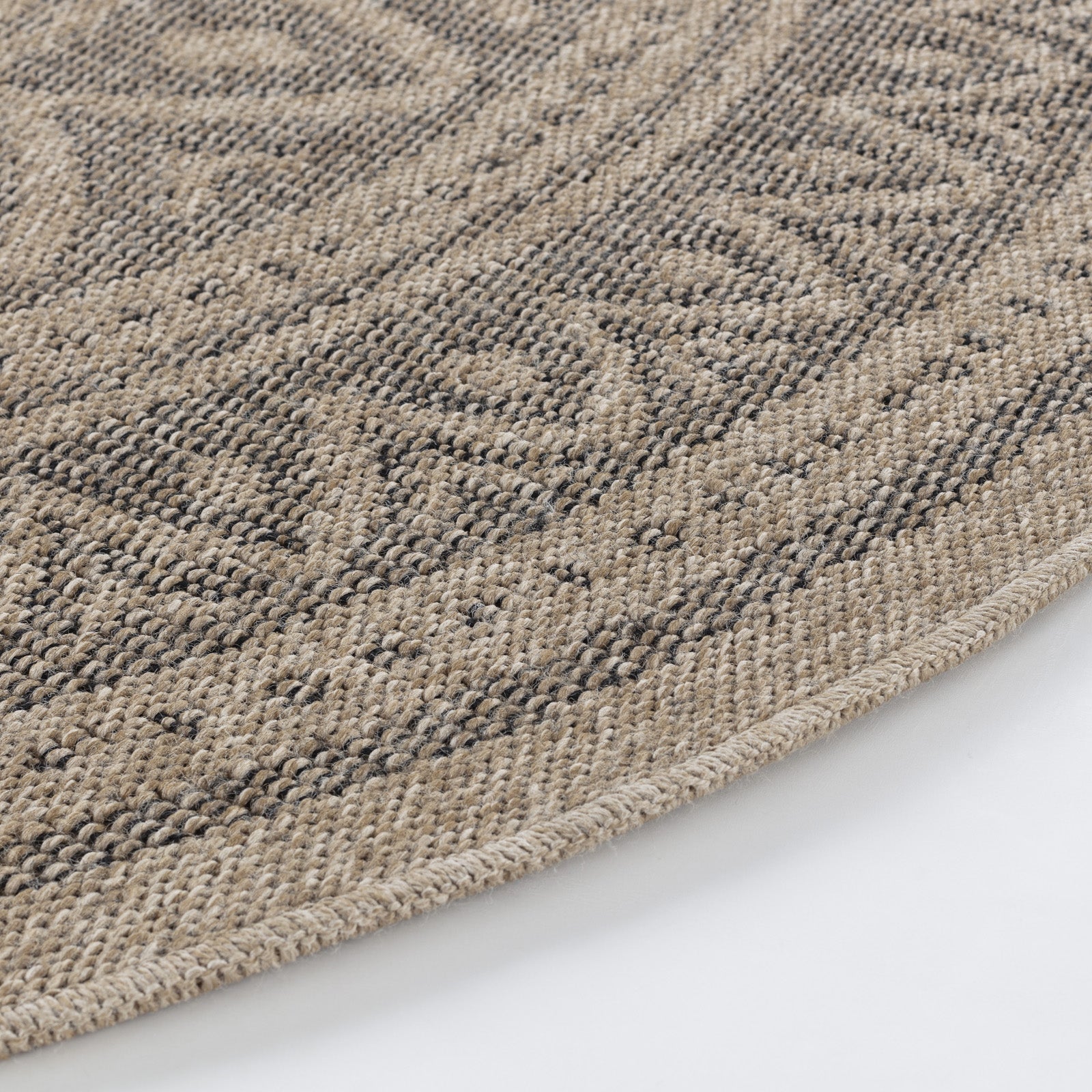NOVA Round In- /Outdoor Jute-Look Rug