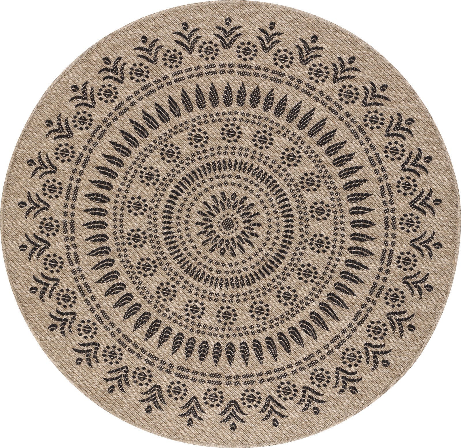 VERA Round In- /Outdoor Jute-Look Rug