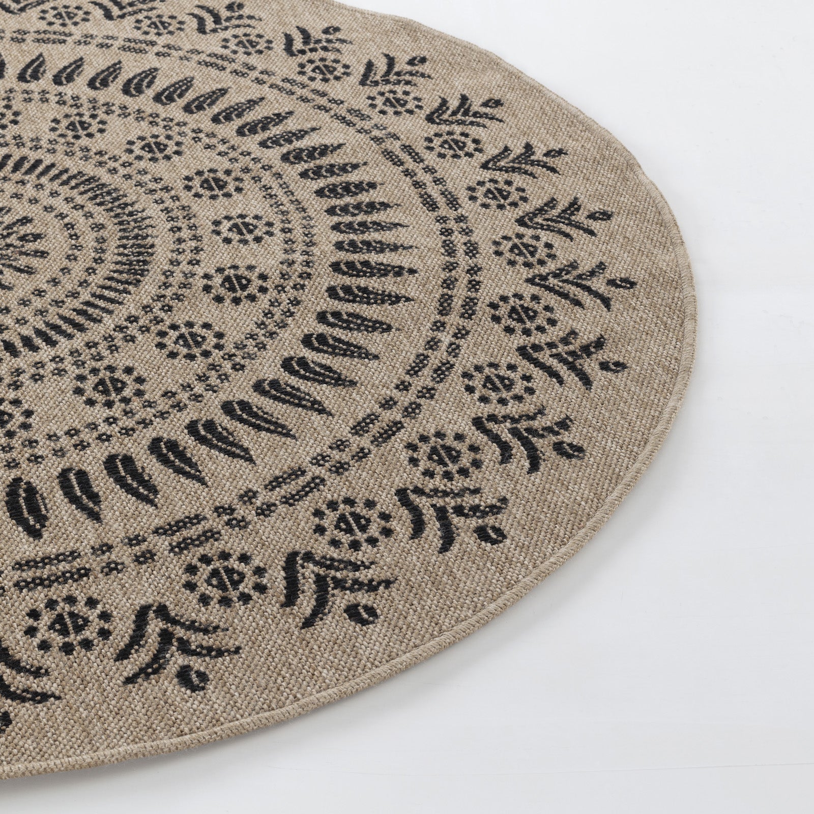 VERA Round In- /Outdoor Jute-Look Rug
