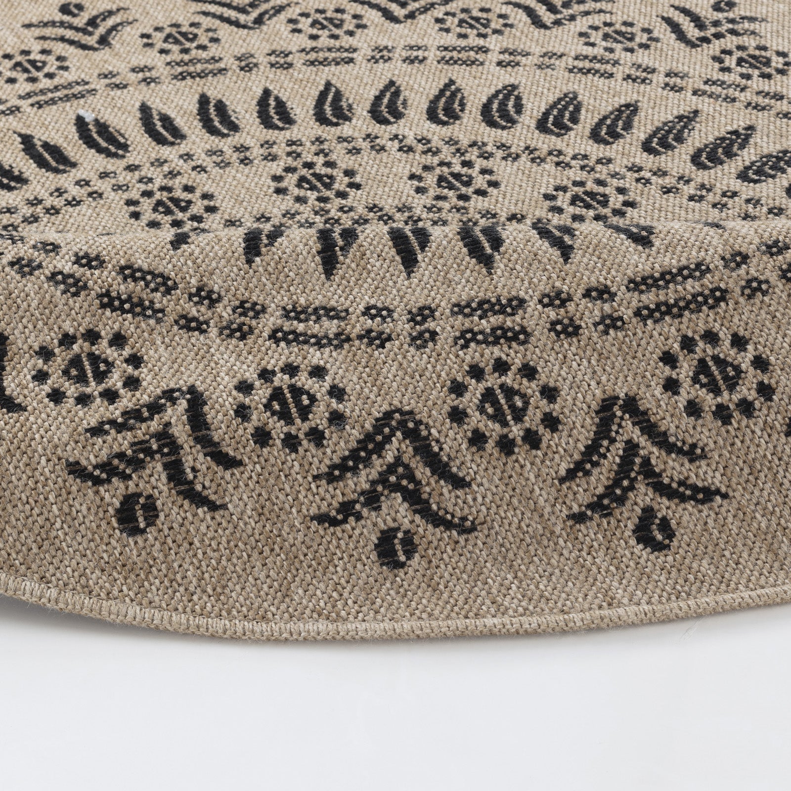 VERA Round In- /Outdoor Jute-Look Rug