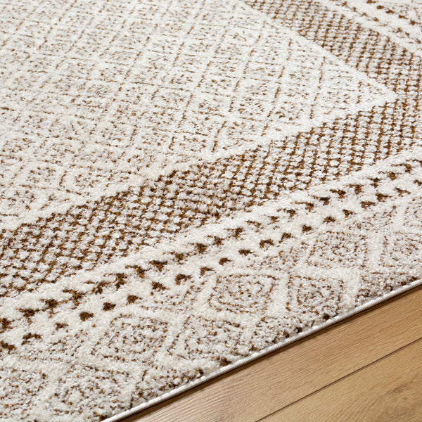 VADA Scandi Rug I Boho Area Rug I Ivory, Terracotta – Surya BV