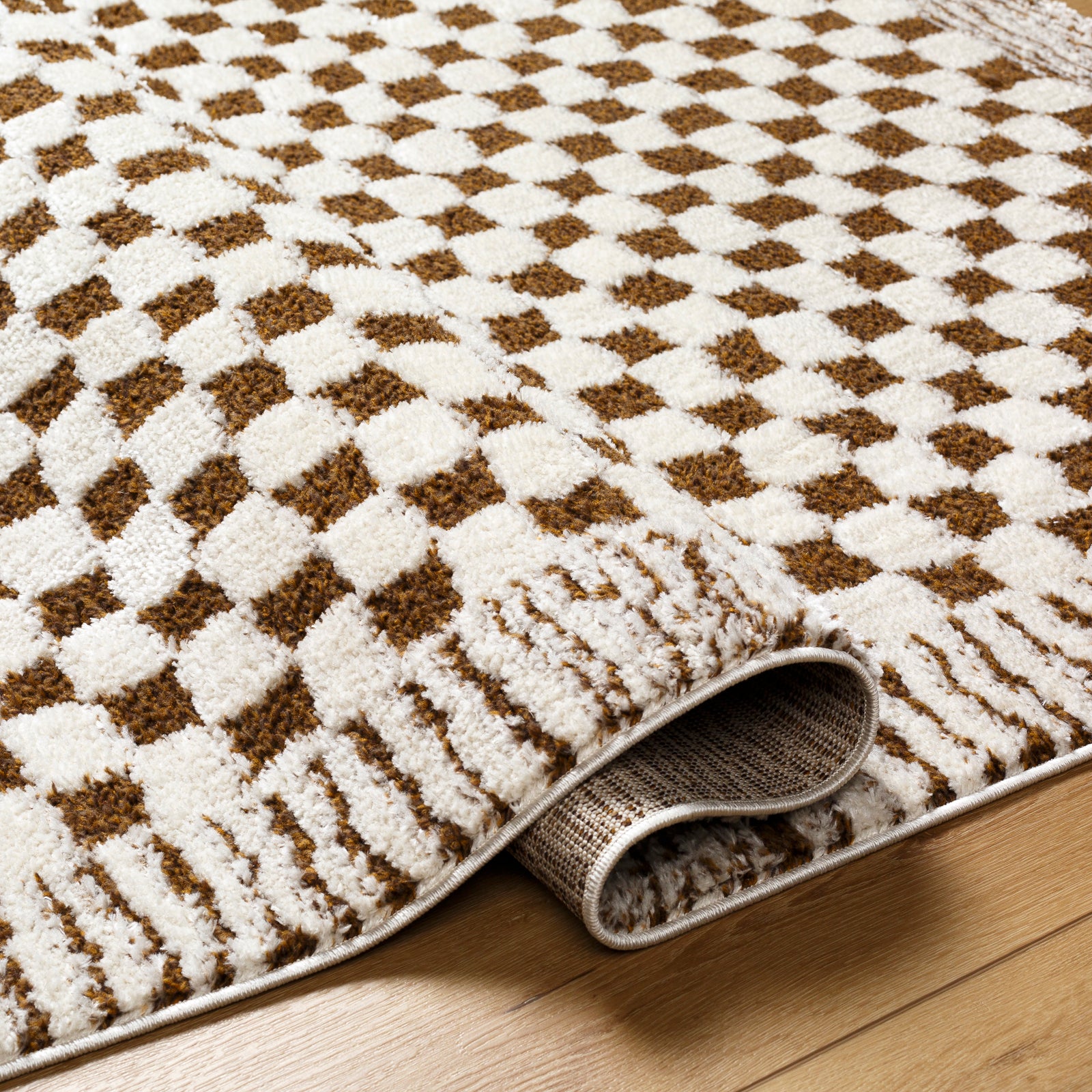 EKTA Skandi Checkered Runner Rug