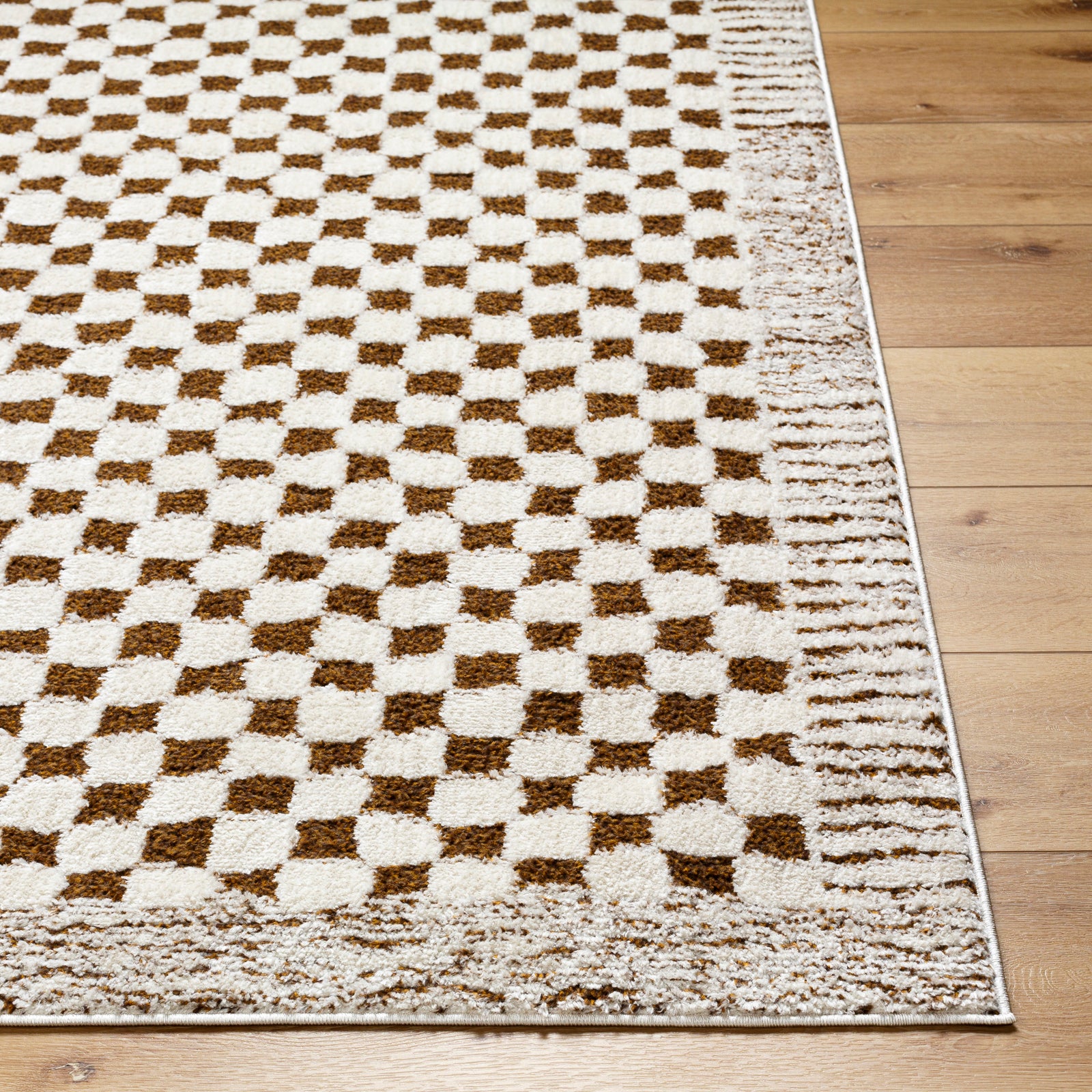 EKTA Skandi Checkered Runner Rug