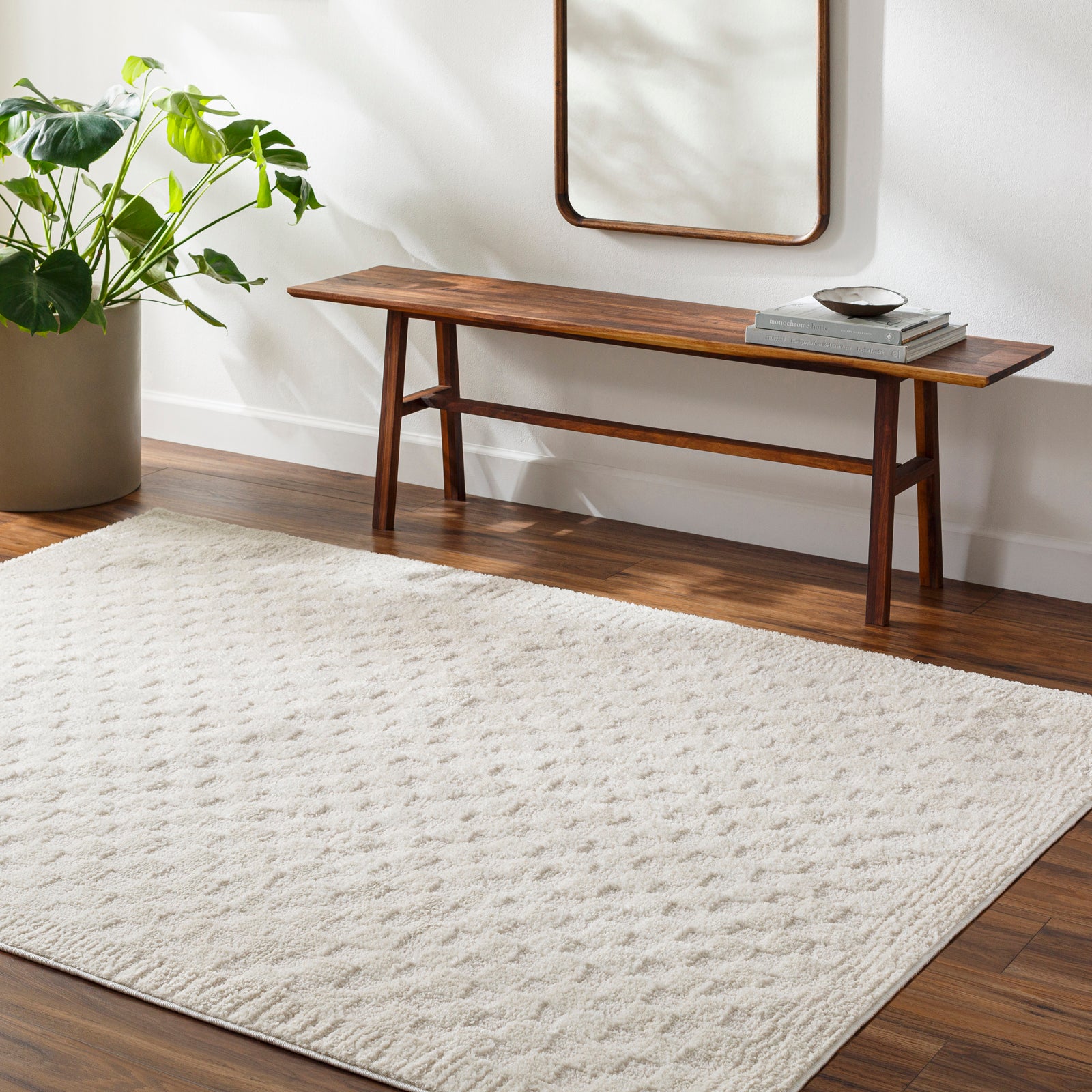 EKTA Skandi Checkered Runner Rug