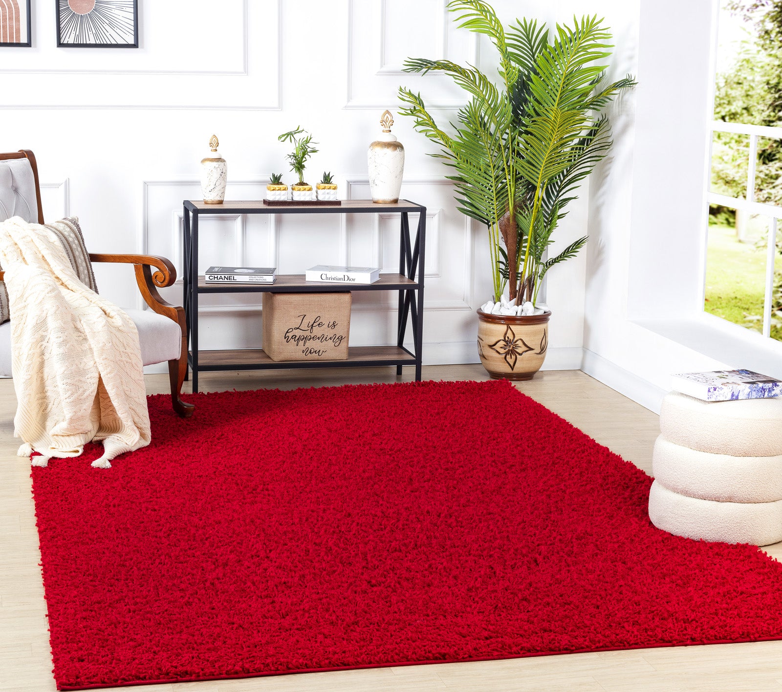 LILLY High Pile Shaggy Area Rug