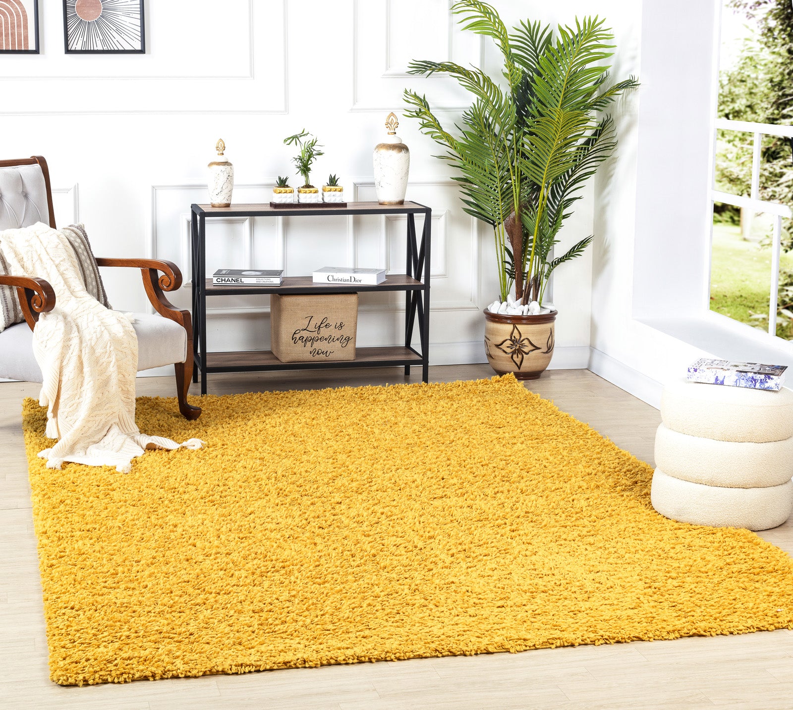 LILLY High Pile Shaggy Area Rug