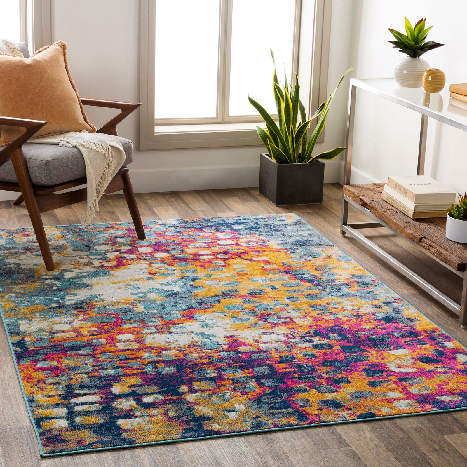 AMAYA Modern Abstract Runner Rug