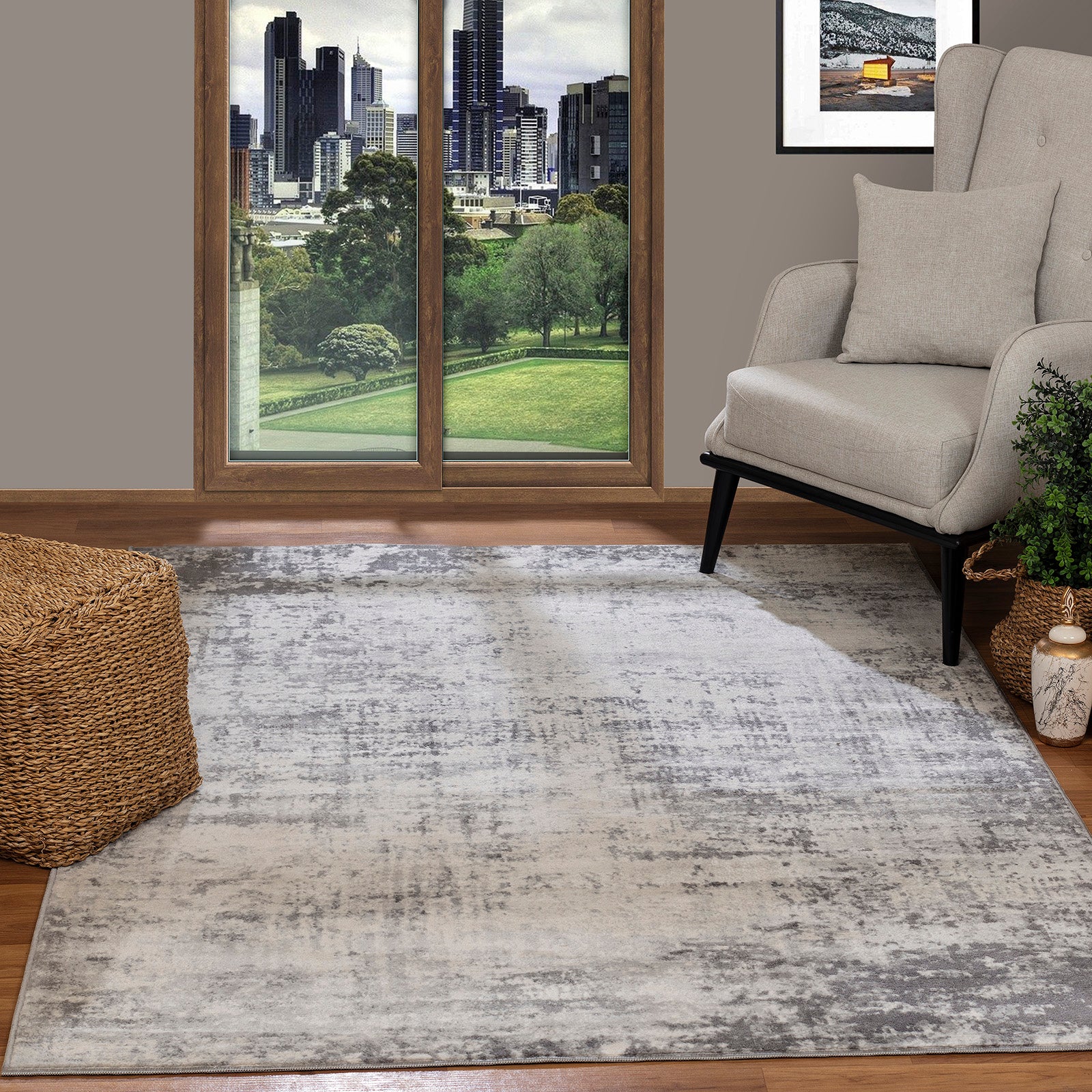 MILENA Modern Abstract Area Rug