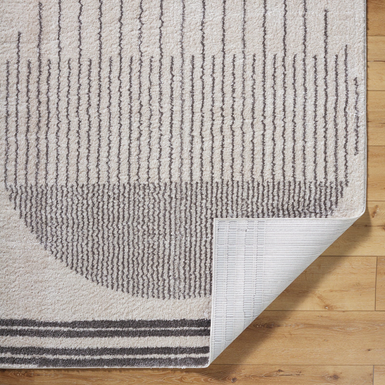 ENSO3 Machine Washable Modern Shaggy Charcoal Area Rug