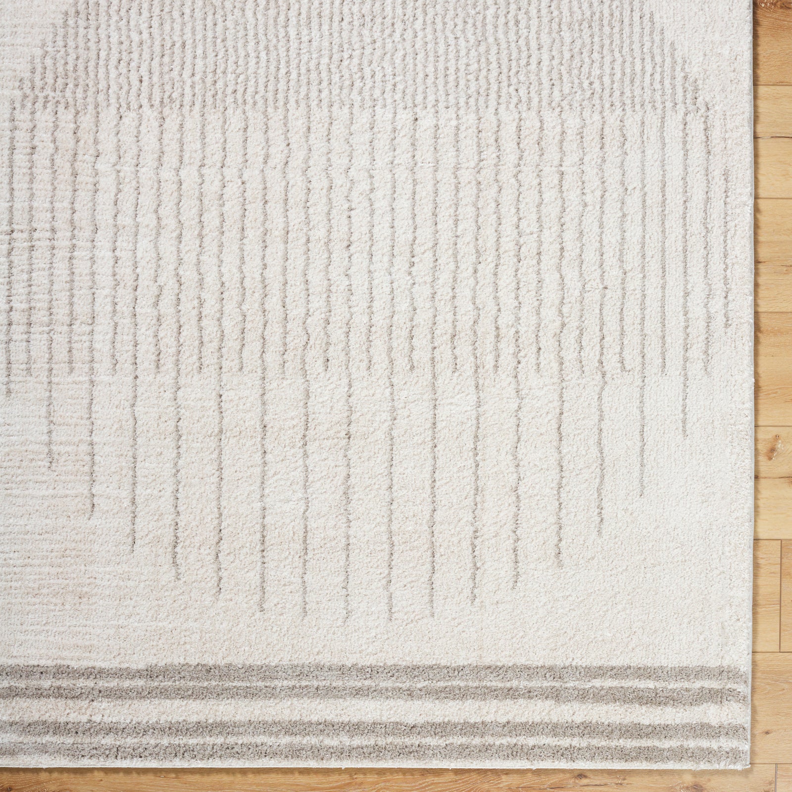 ENSO3 Machine Washable Modern Shaggy Medium Grey Area Rug