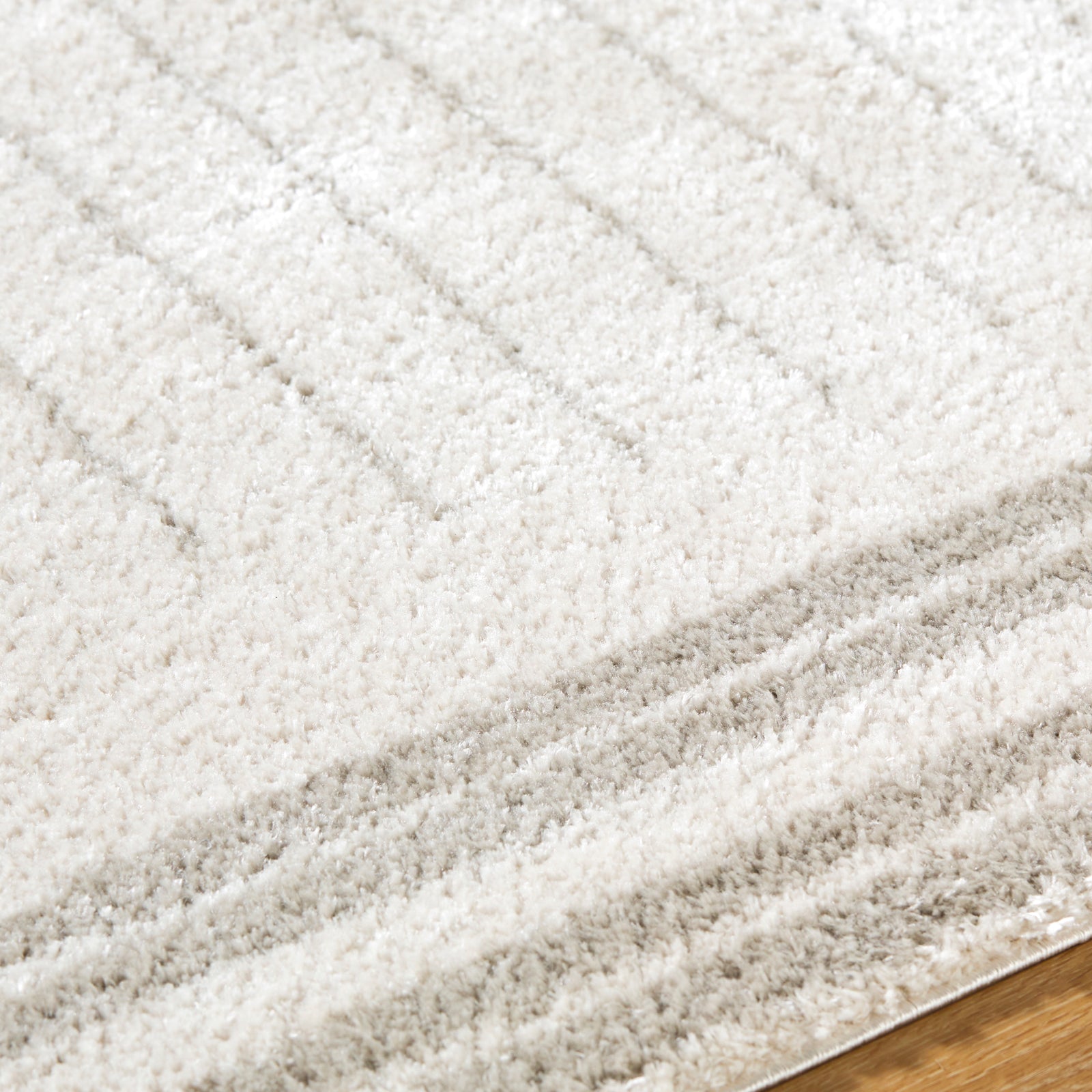 ENSO3 Machine Washable Modern Shaggy Medium Grey Area Rug