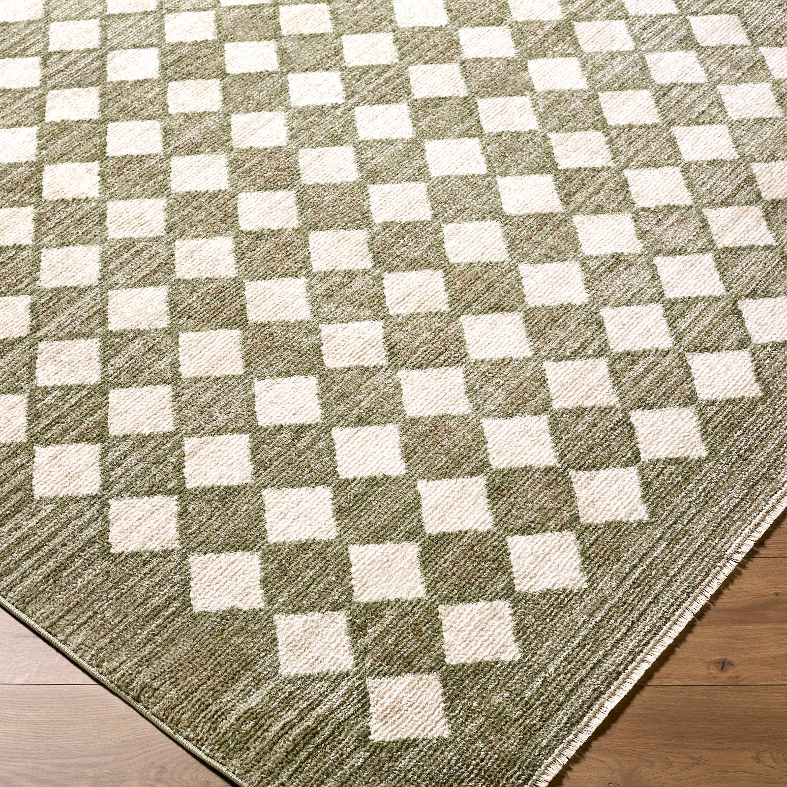 Galey Alix Myrtle Avenue VII Geometric Diamond Fringe Rug