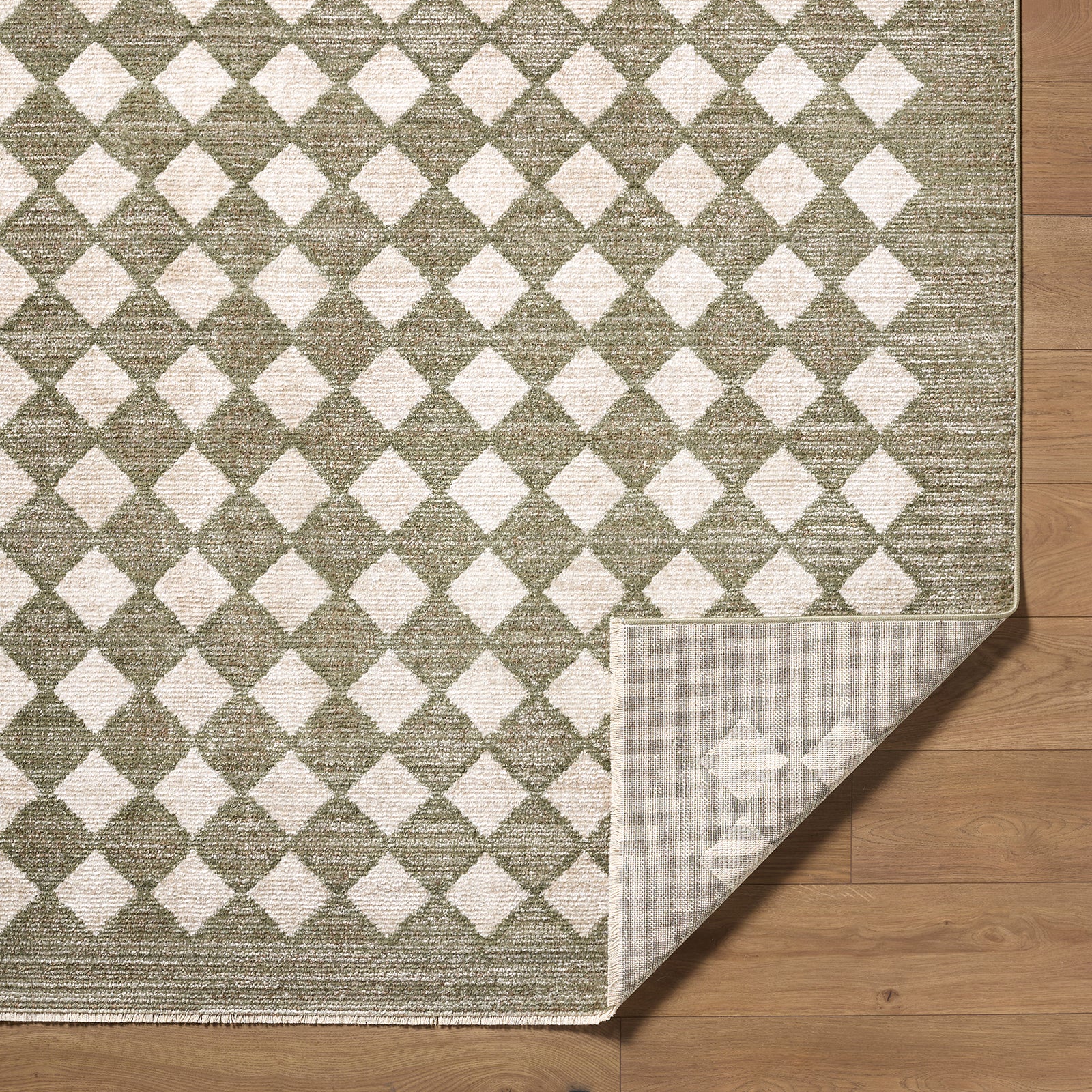 Galey Alix Myrtle Avenue VII Geometric Diamond Fringe Rug