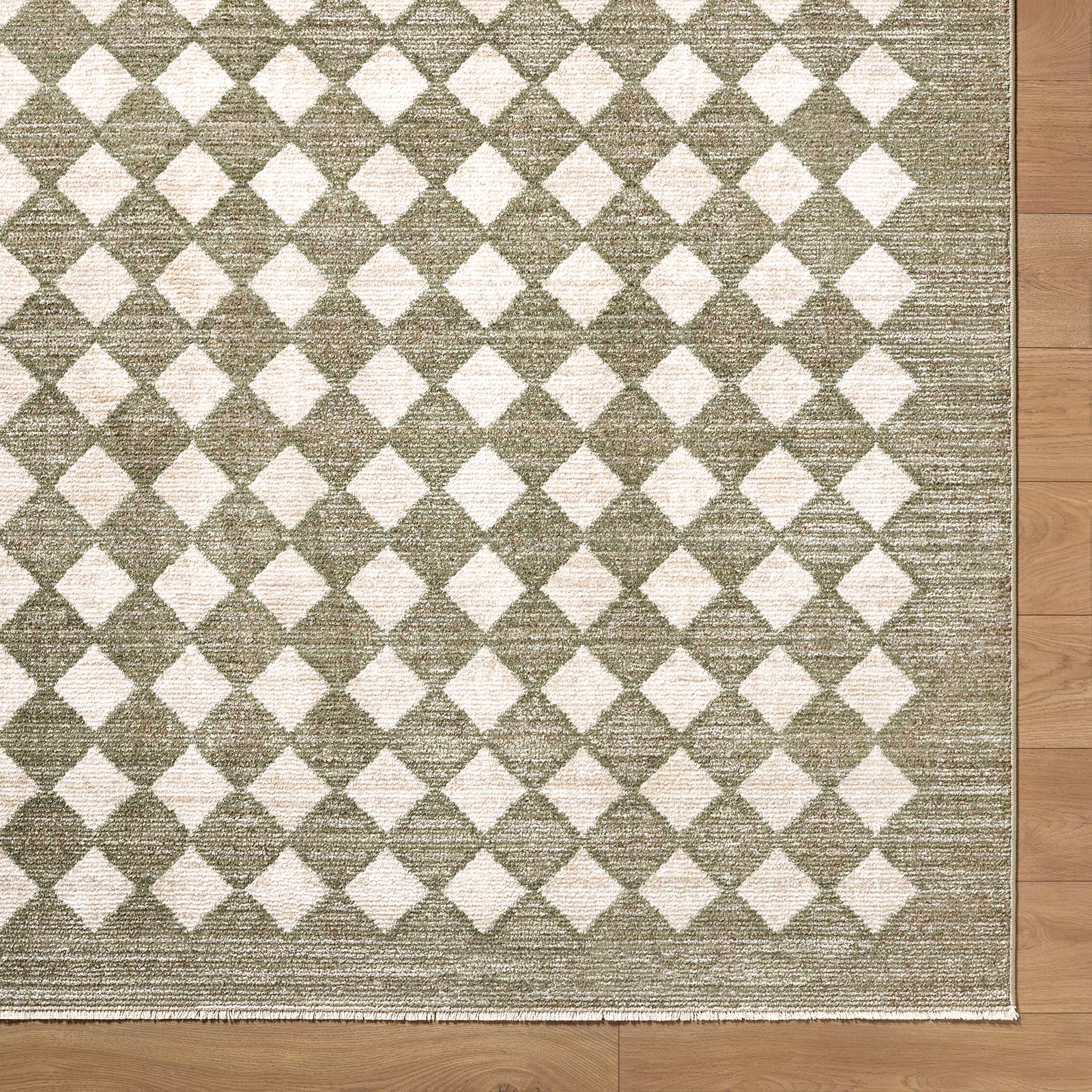 Galey Alix Myrtle Avenue VII Geometric Diamond Fringe Rug