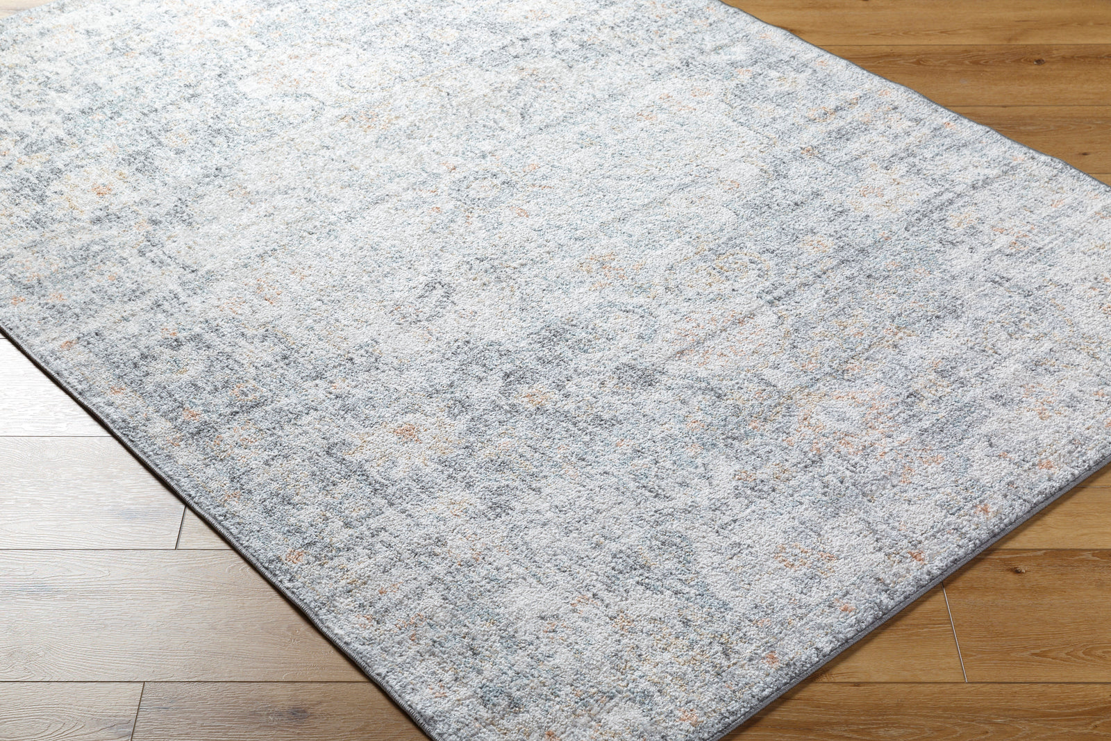 LOU Vintage Traditional Oriental Boho Blue Area Rug
