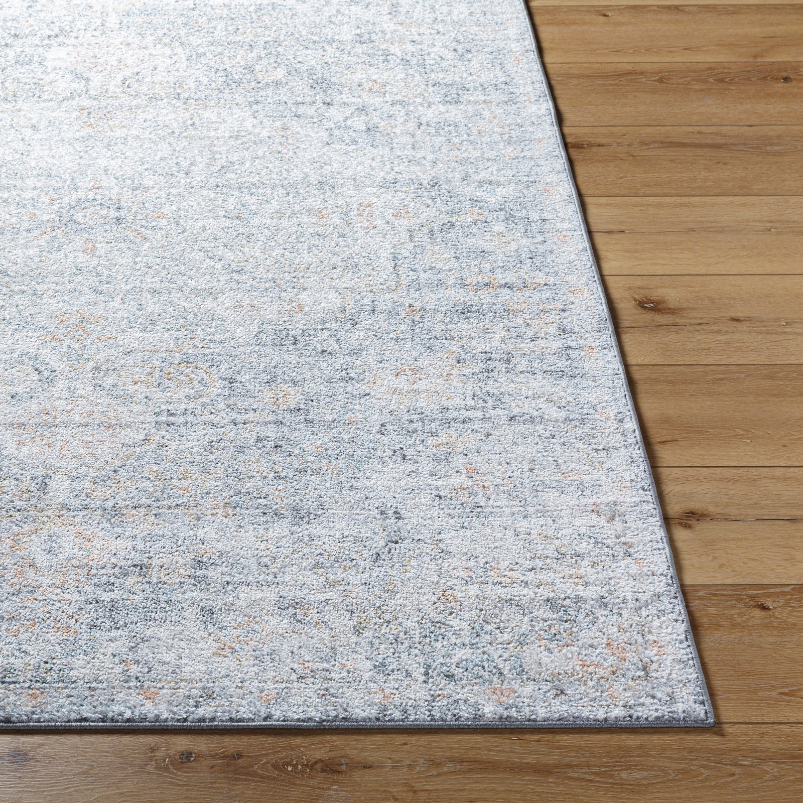 LOU Vintage Traditional Oriental Boho Blue Area Rug