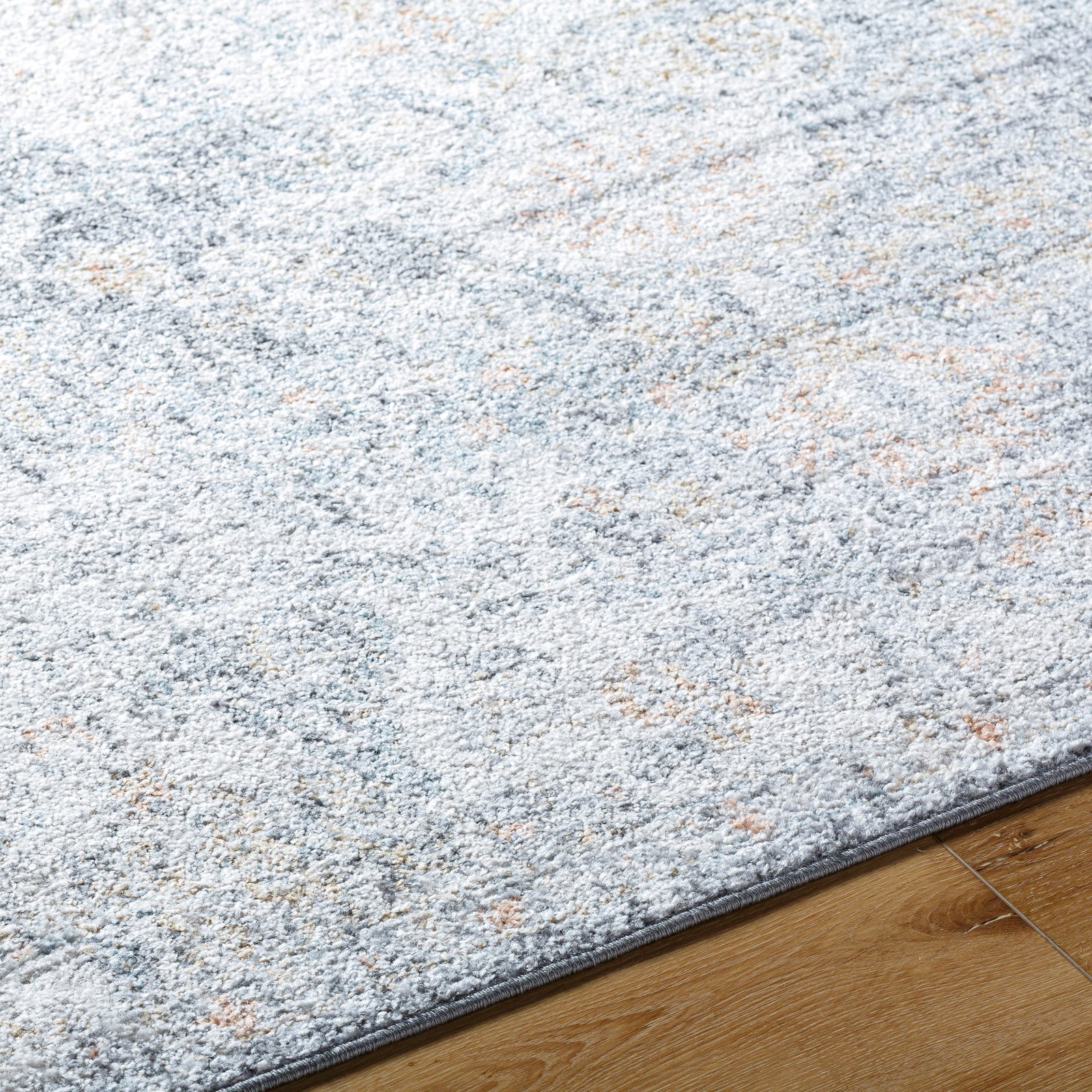 LOU Vintage Traditional Oriental Boho Blue Area Rug