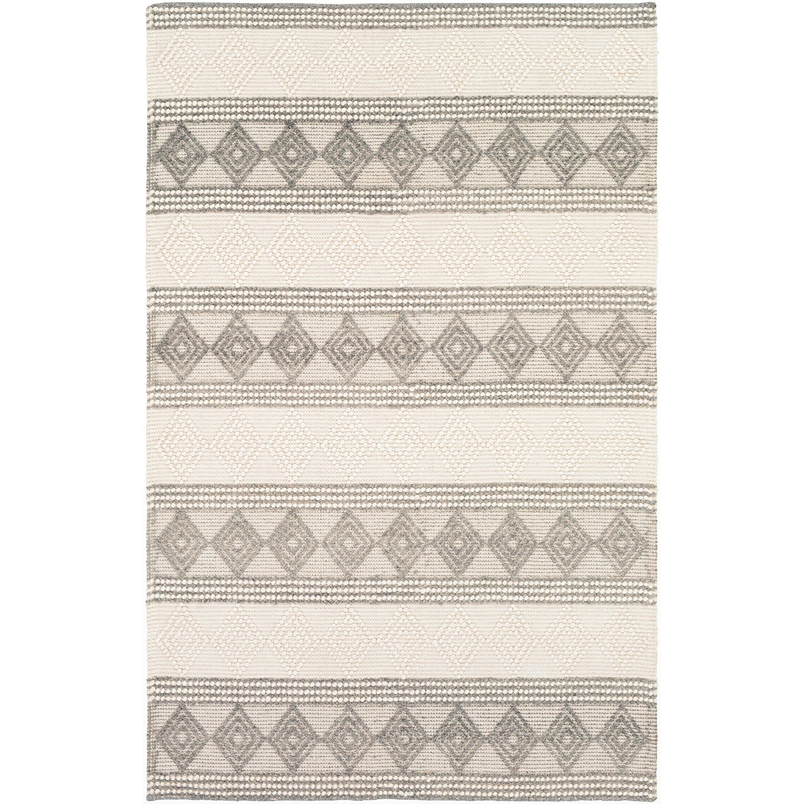 TARINI Hand-Woven Cottage Wool Charcoal Area Rug