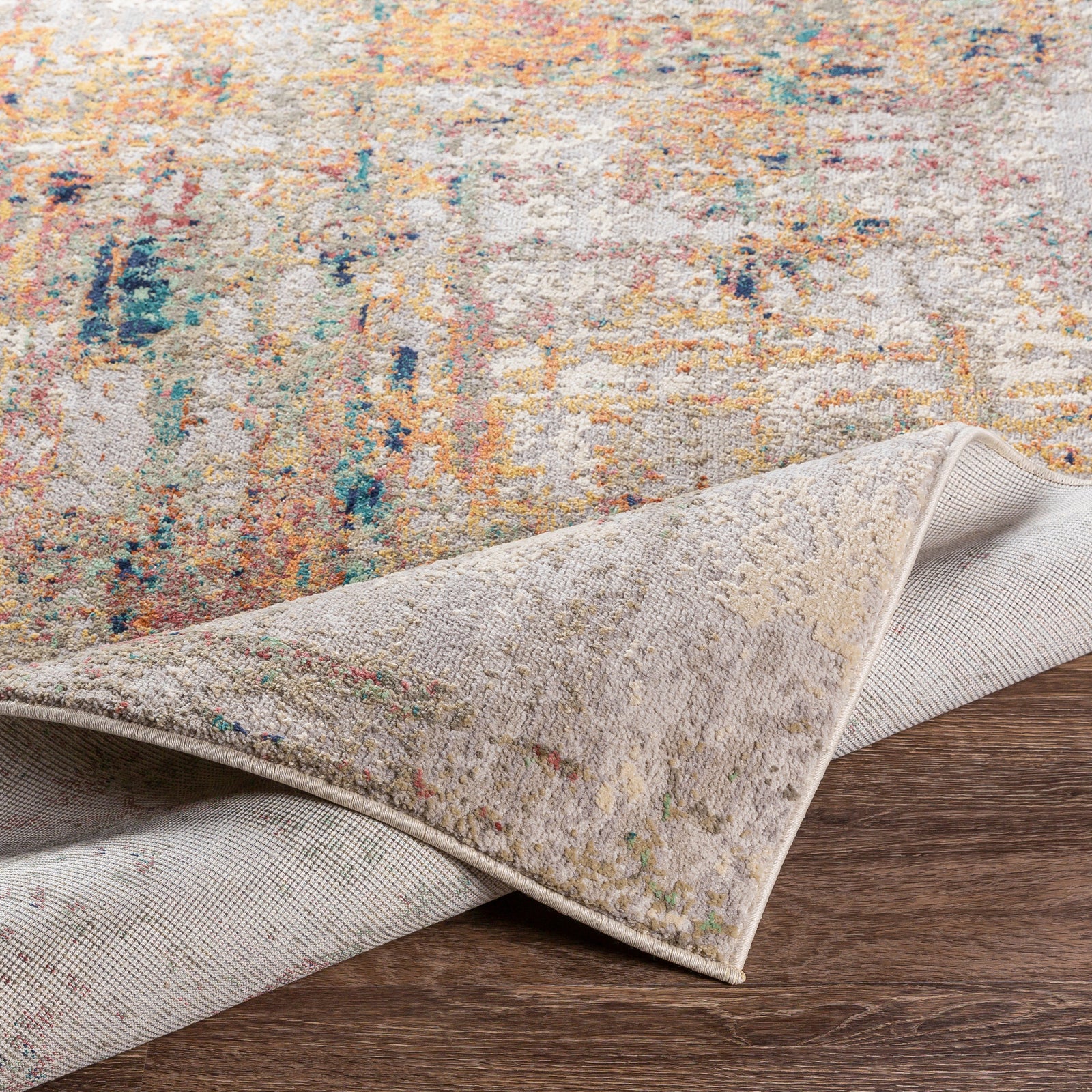 CHYNA Abstract Modern Marble Saffron Area Rug