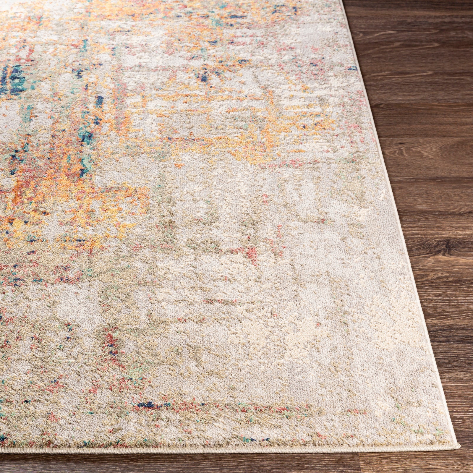 CHYNA Abstract Modern Marble Saffron Area Rug