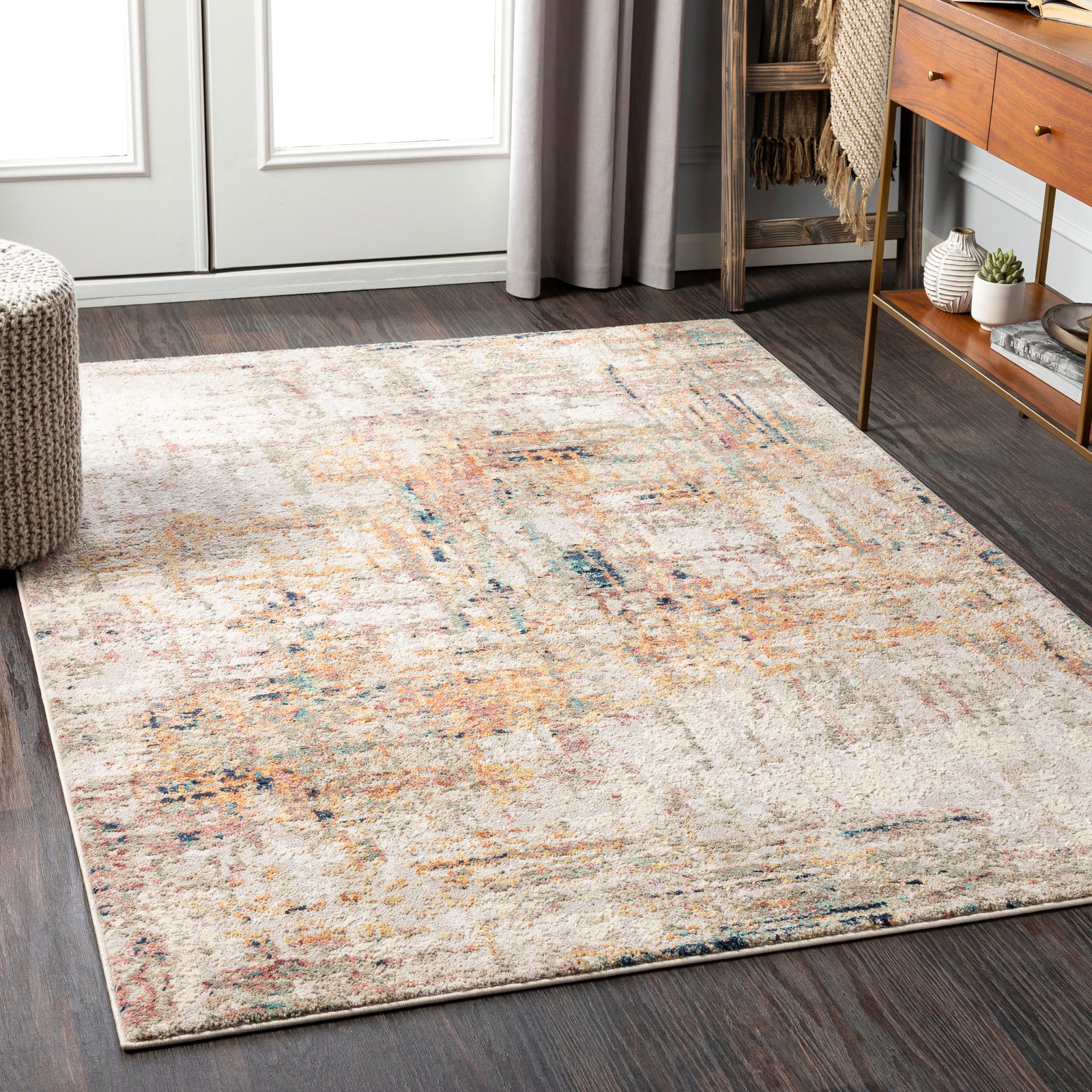 CHYNA Abstract Modern Marble Saffron Area Rug