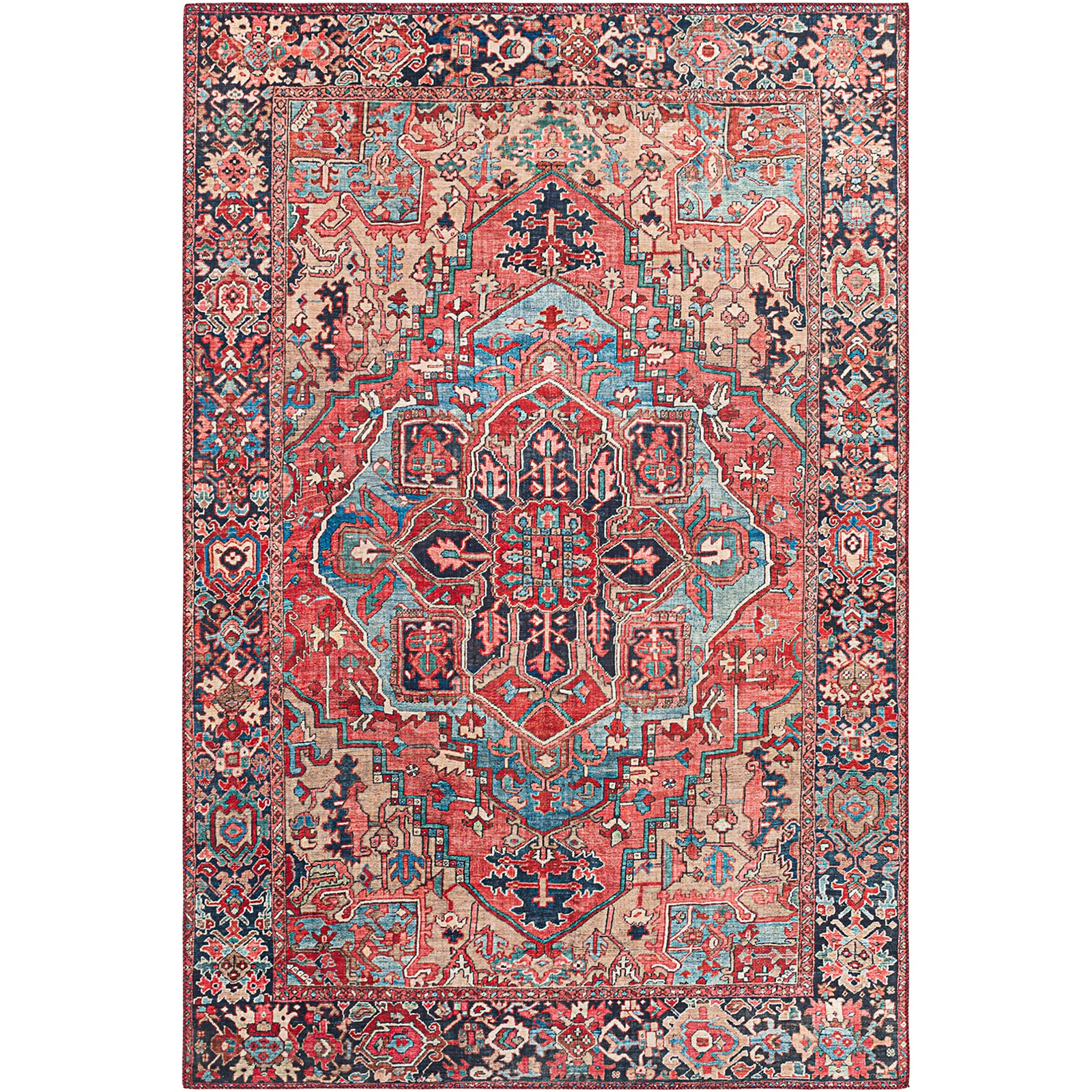 Iris Vintage Traditional Boho Living Dining Rug