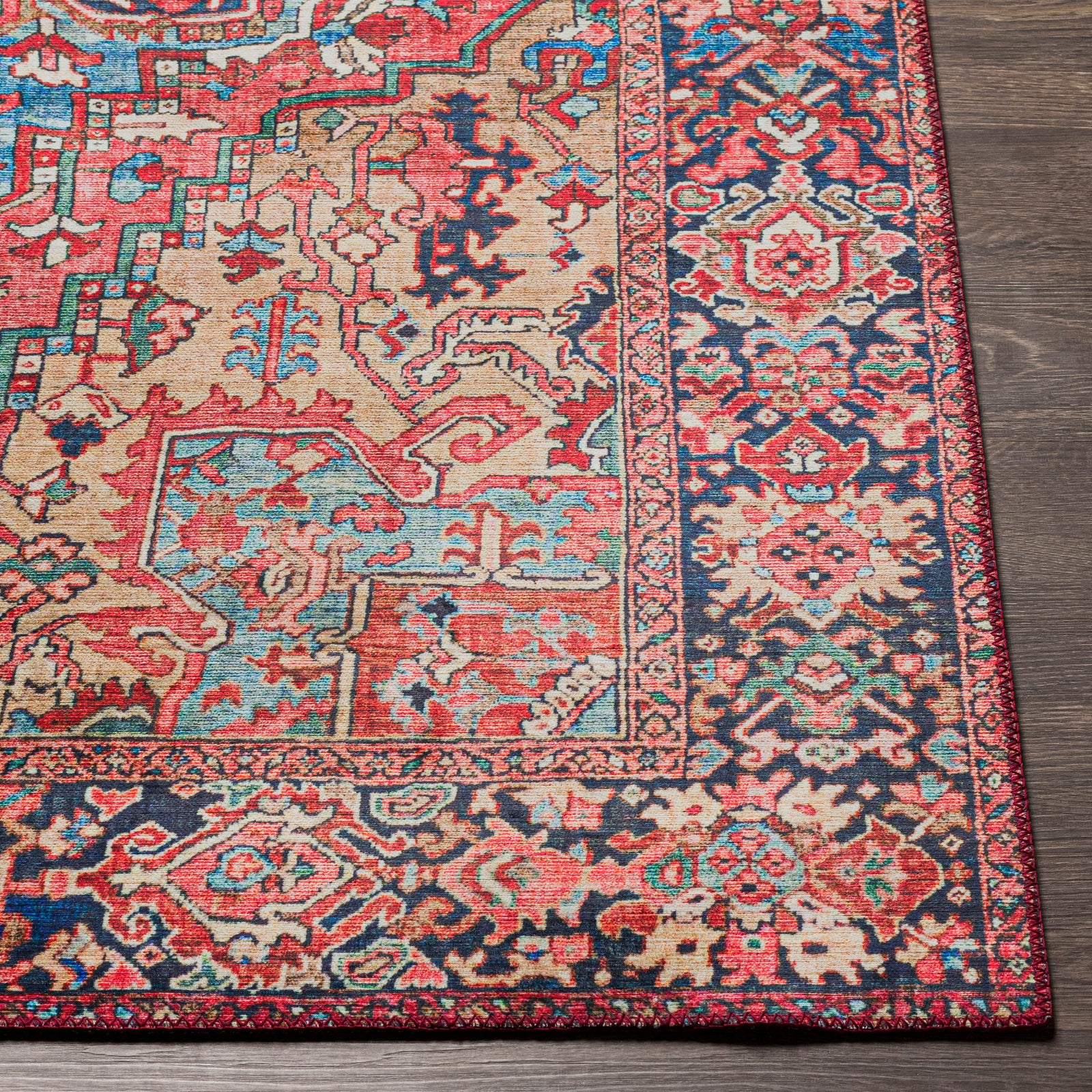 Iris Vintage Traditional Boho Living Dining Rug