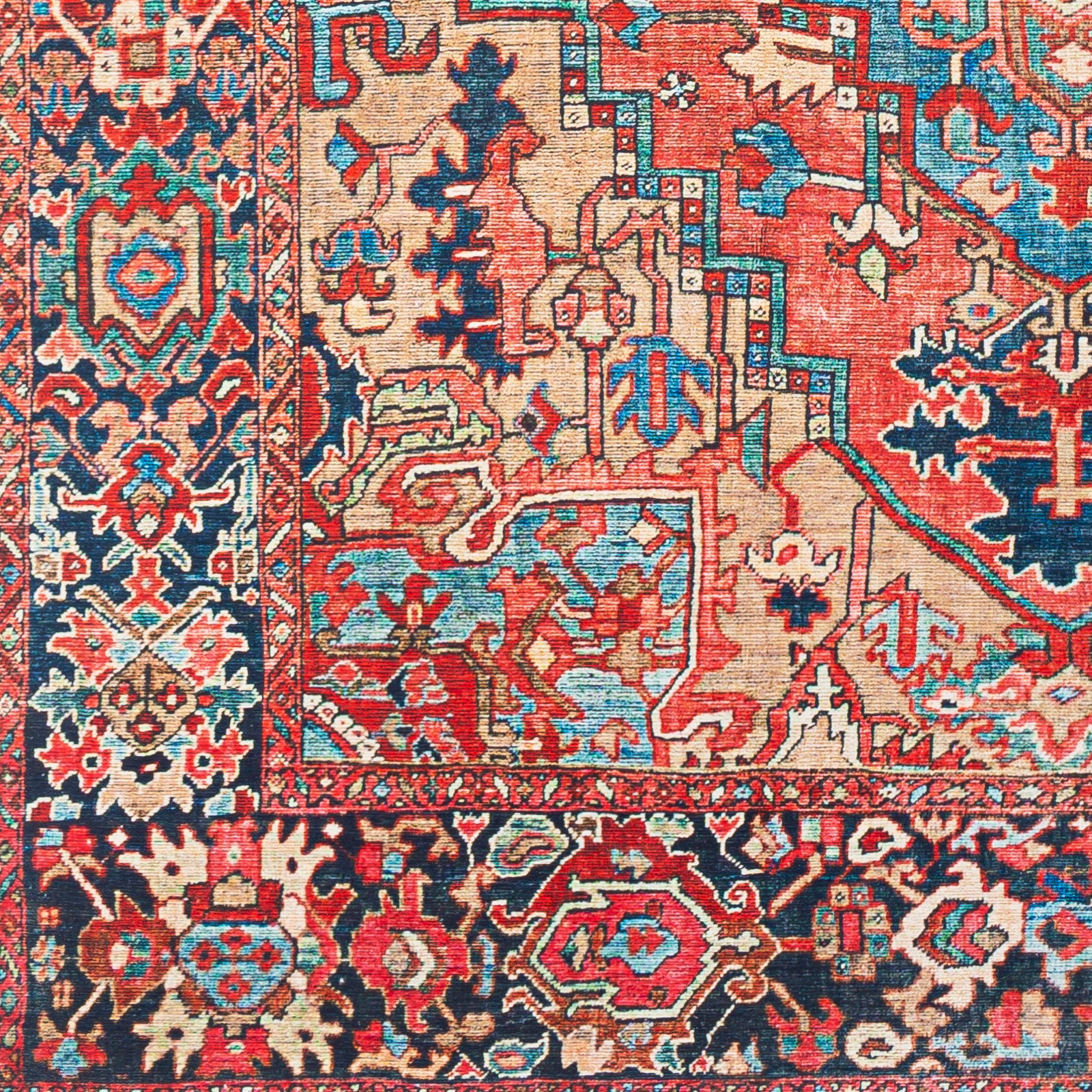 Iris Vintage Traditional Boho Living Dining Rug