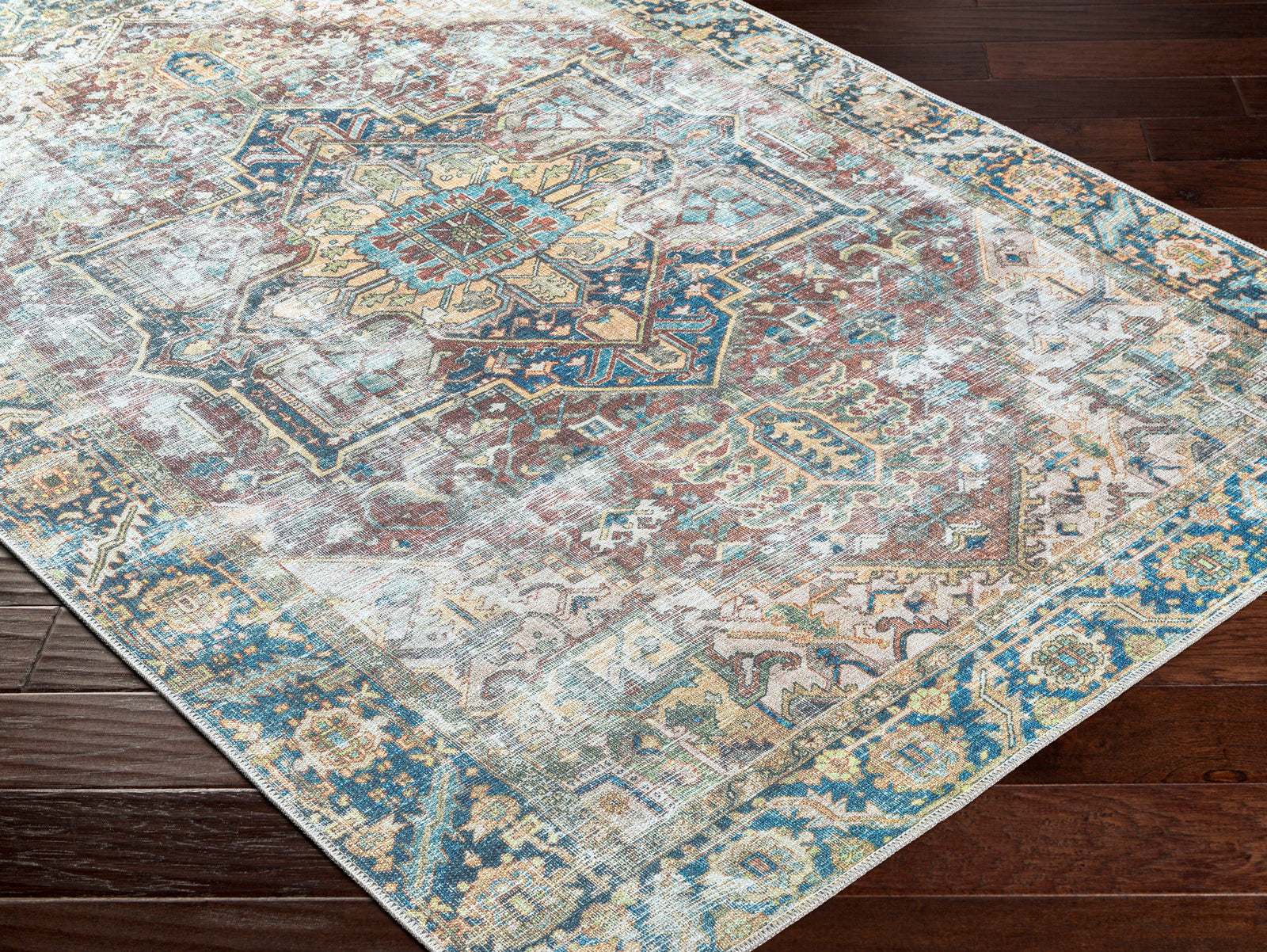 THEA Machine Washable Vintage Area Rug