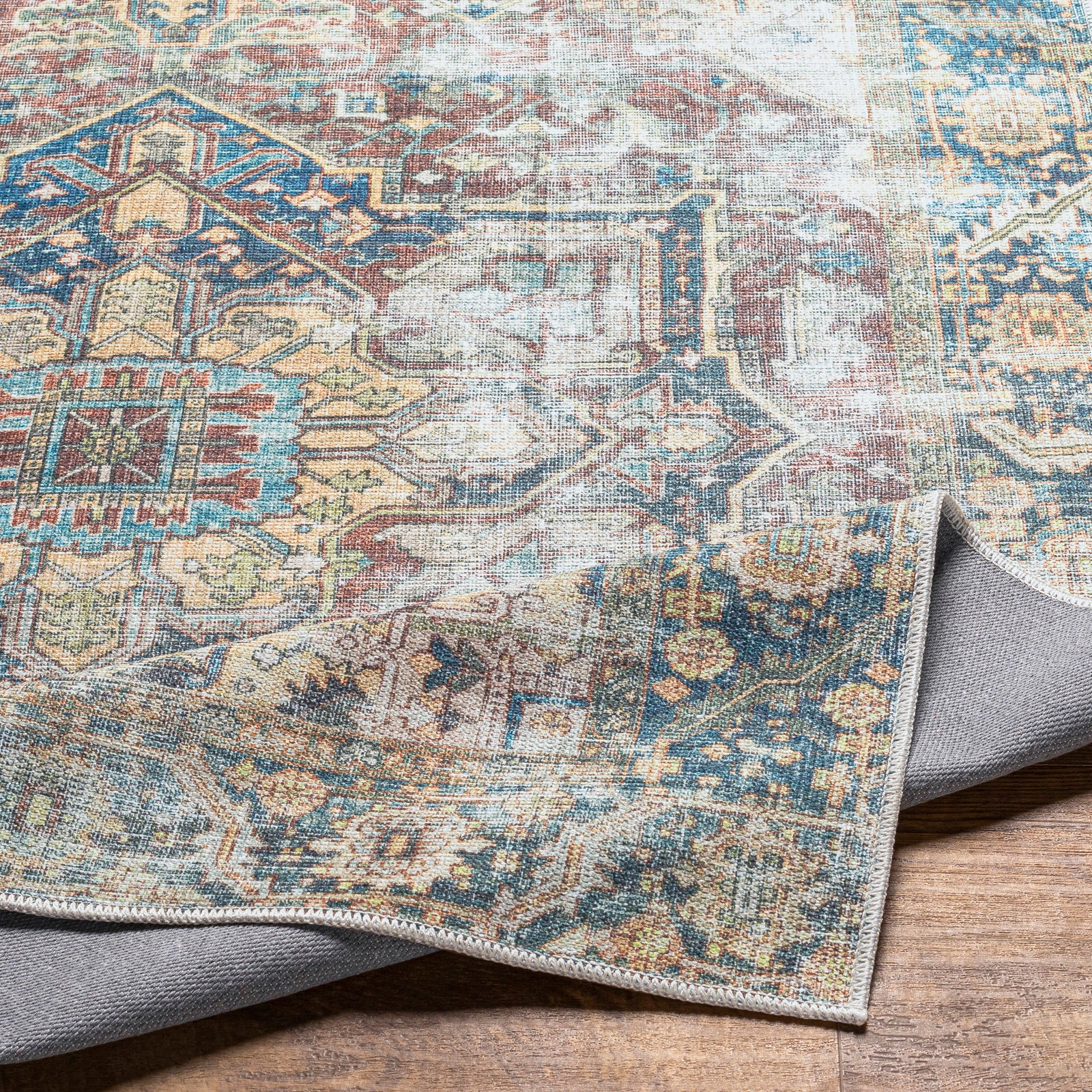 THEA Machine Washable Vintage Area Rug