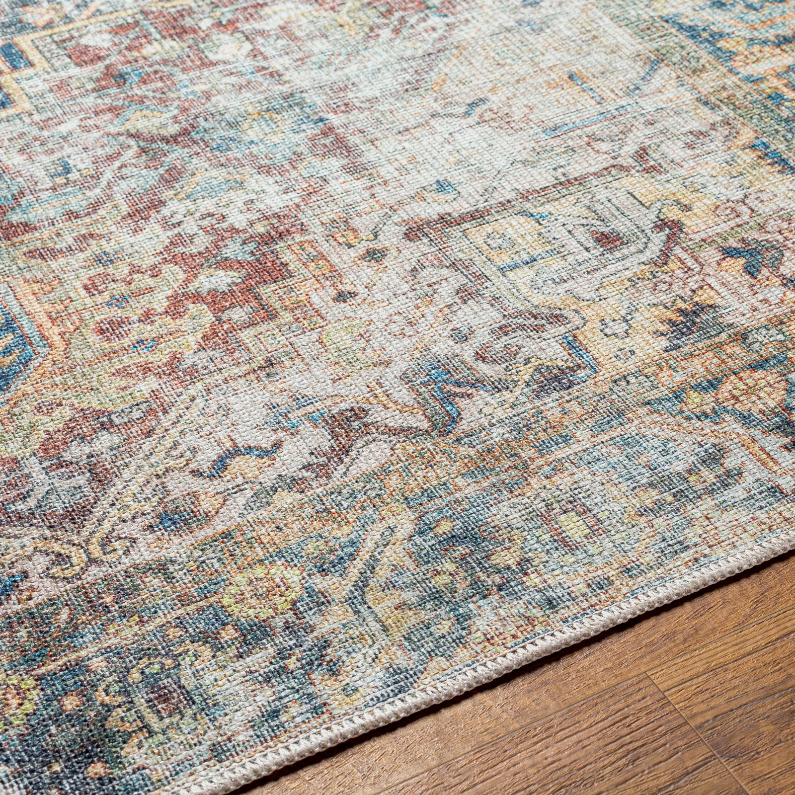 THEA Machine Washable Vintage Area Rug