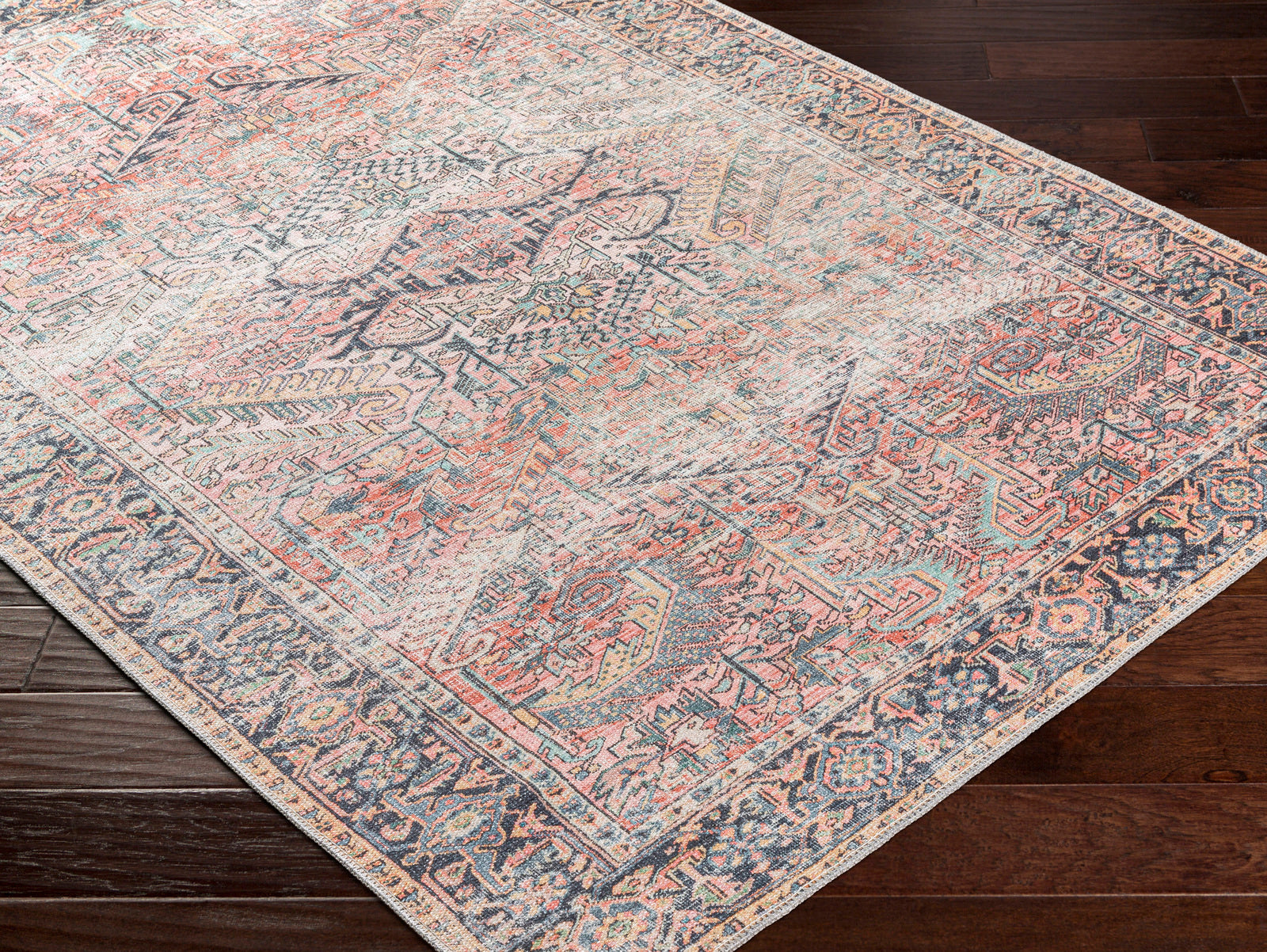 ELENA Machine Washable Vintage Area Rug