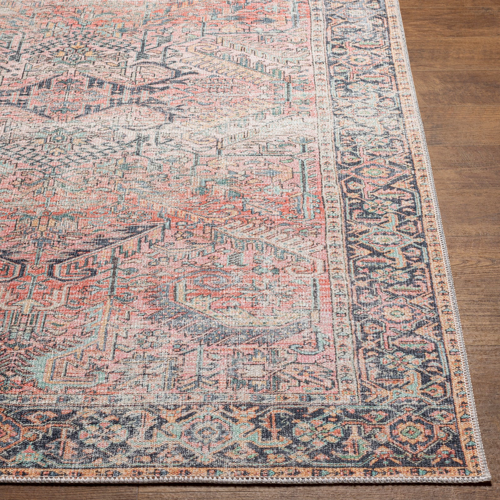 ELENA Machine Washable Vintage Area Rug