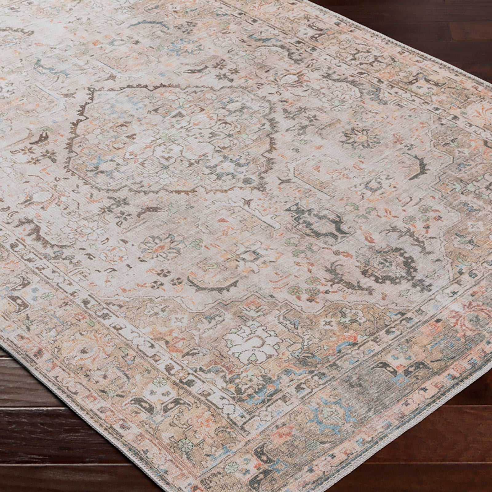 CLARA Machine Washable Vintage Area Rug