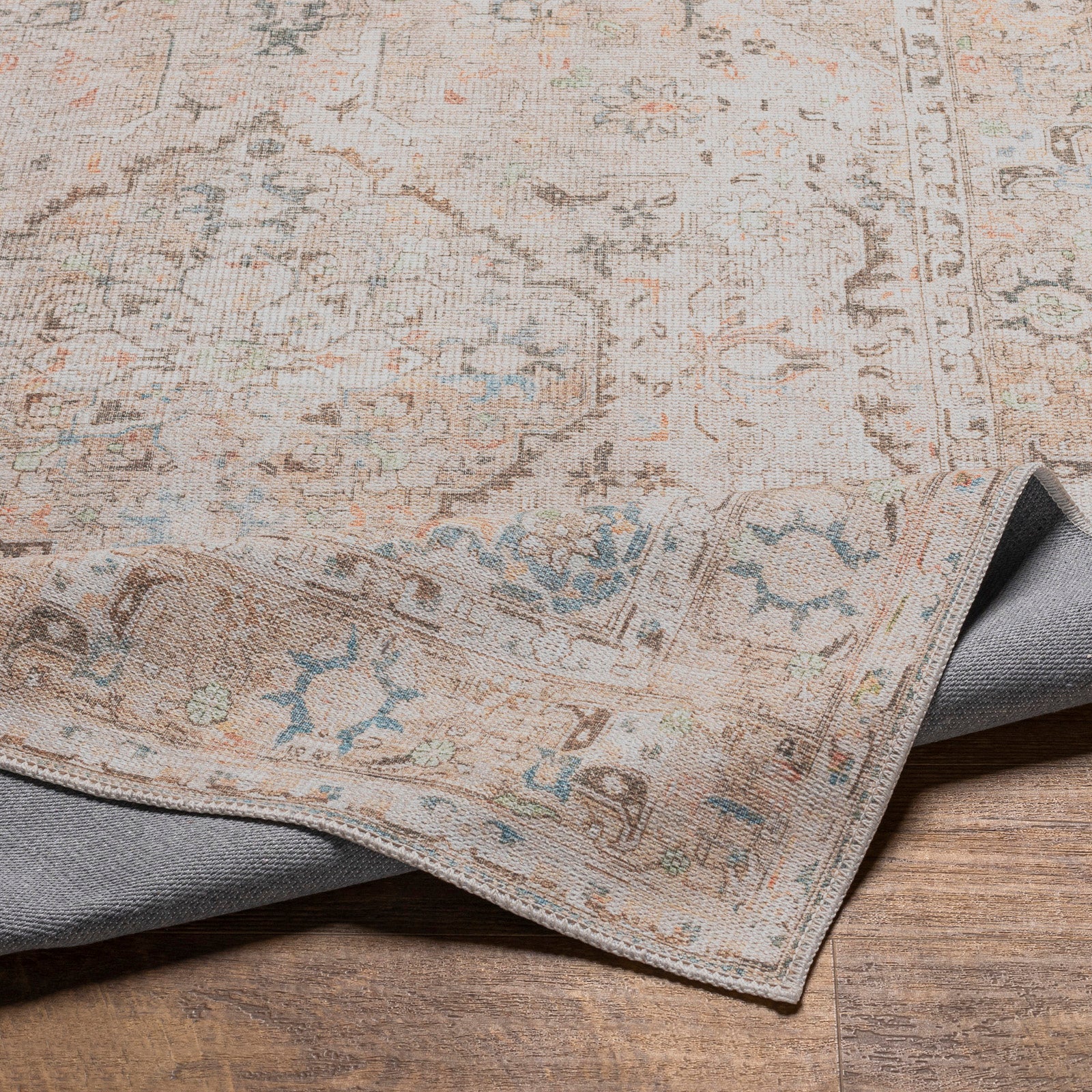CLARA Machine Washable Vintage Area Rug