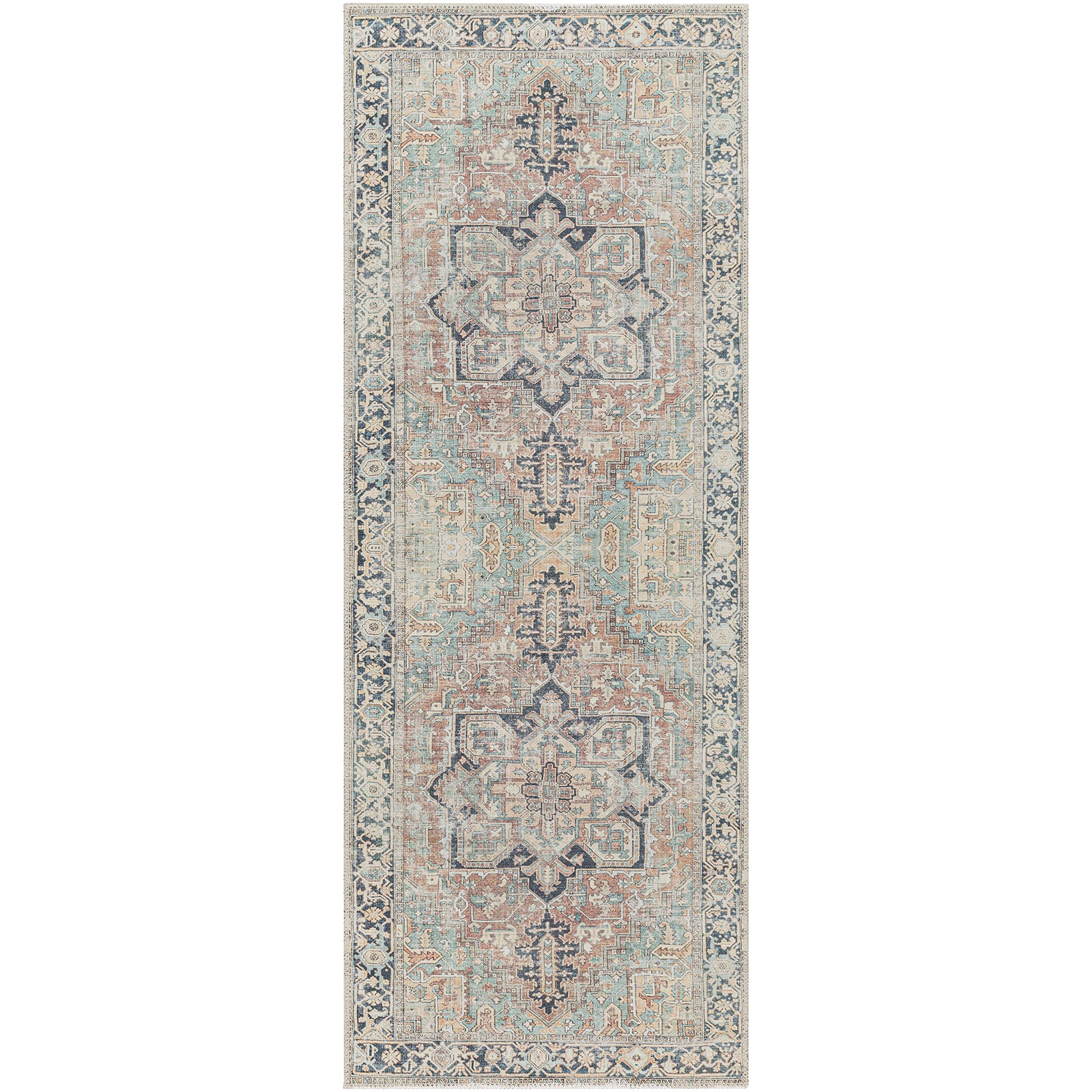 DIDO Machine Washable Vintage Runner Rug